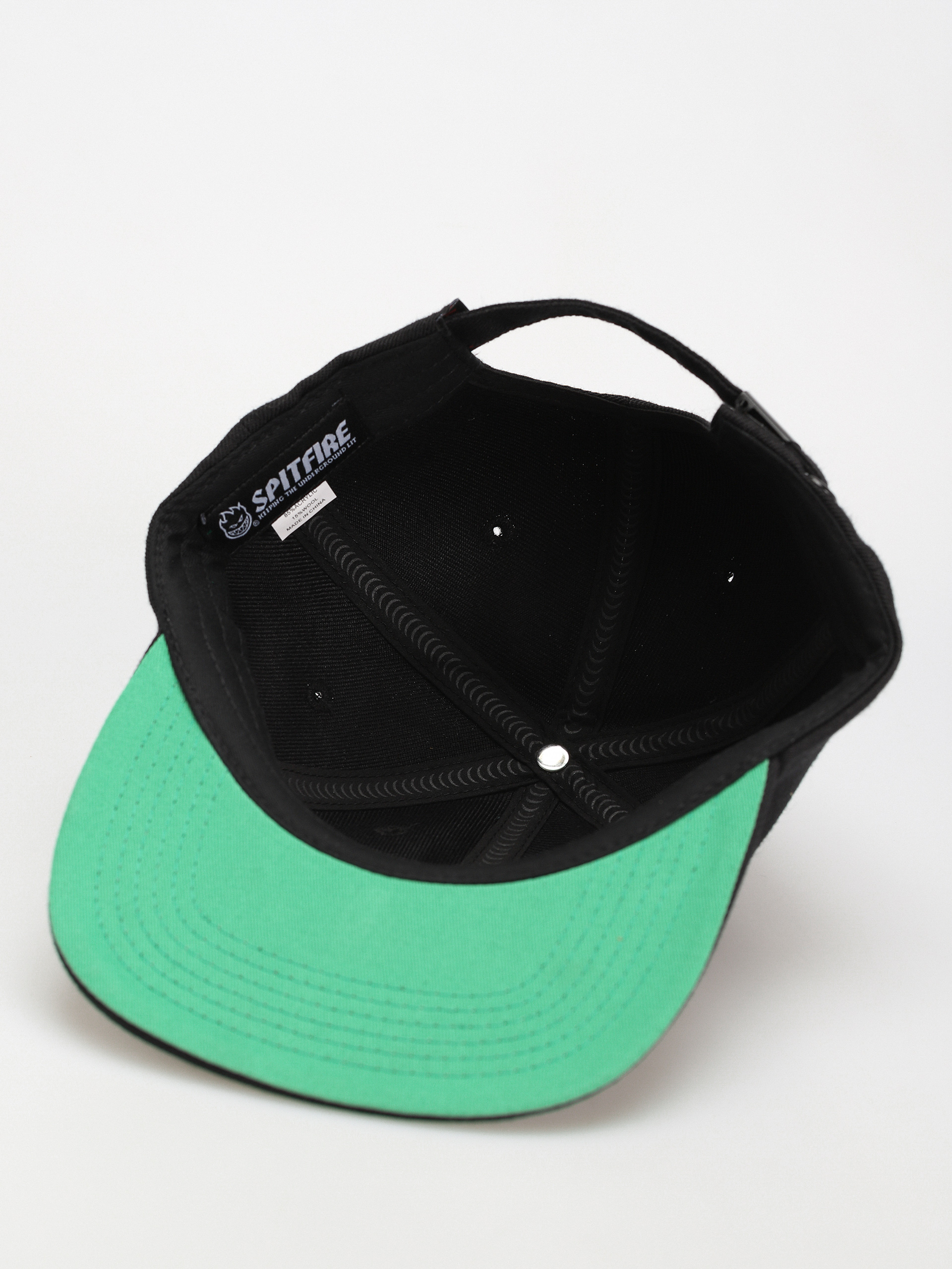 Spitfire Adj Spitball Swirl Strapback Baseball sapka (black)