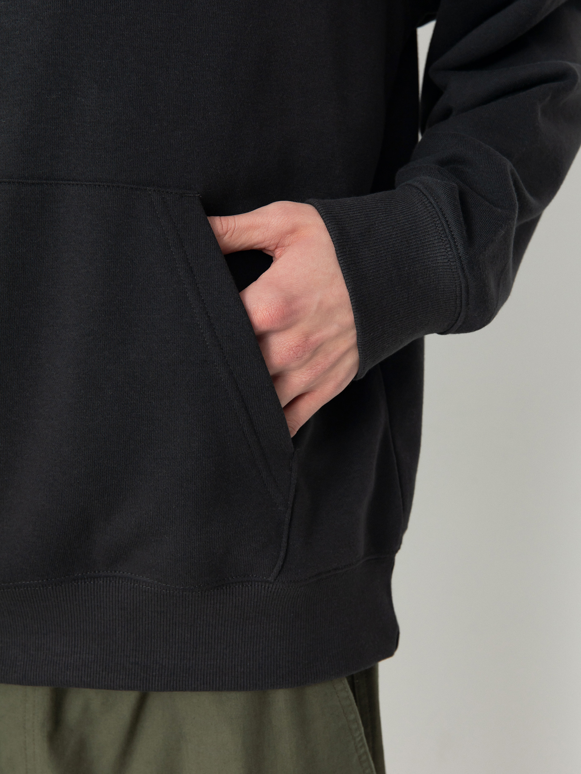 Kapucnis pulóver New Balance Small Logo French Terry HD (black)