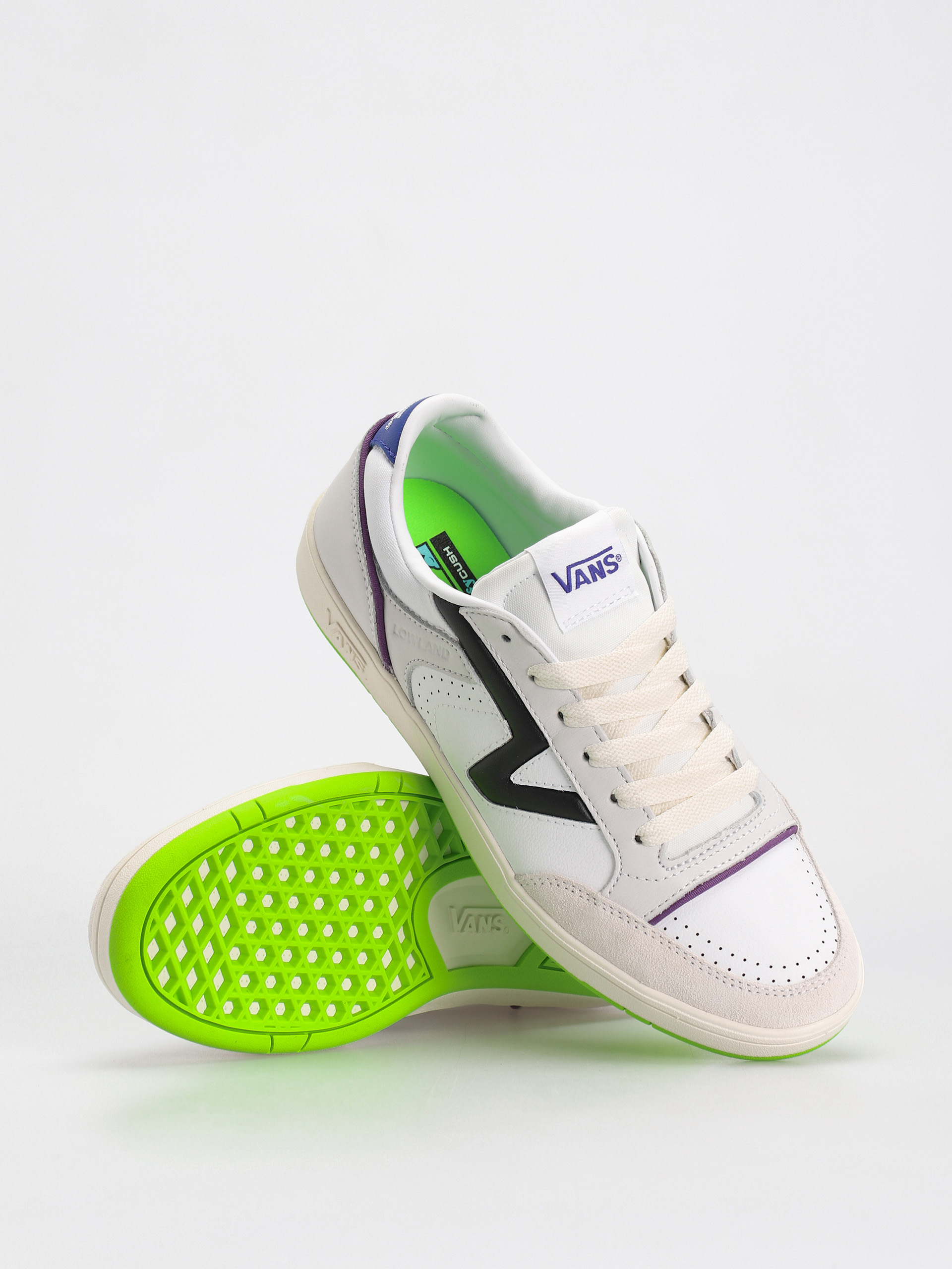 Vans Lowland Cc Jmp R Cipők (multi sport true white/multi)