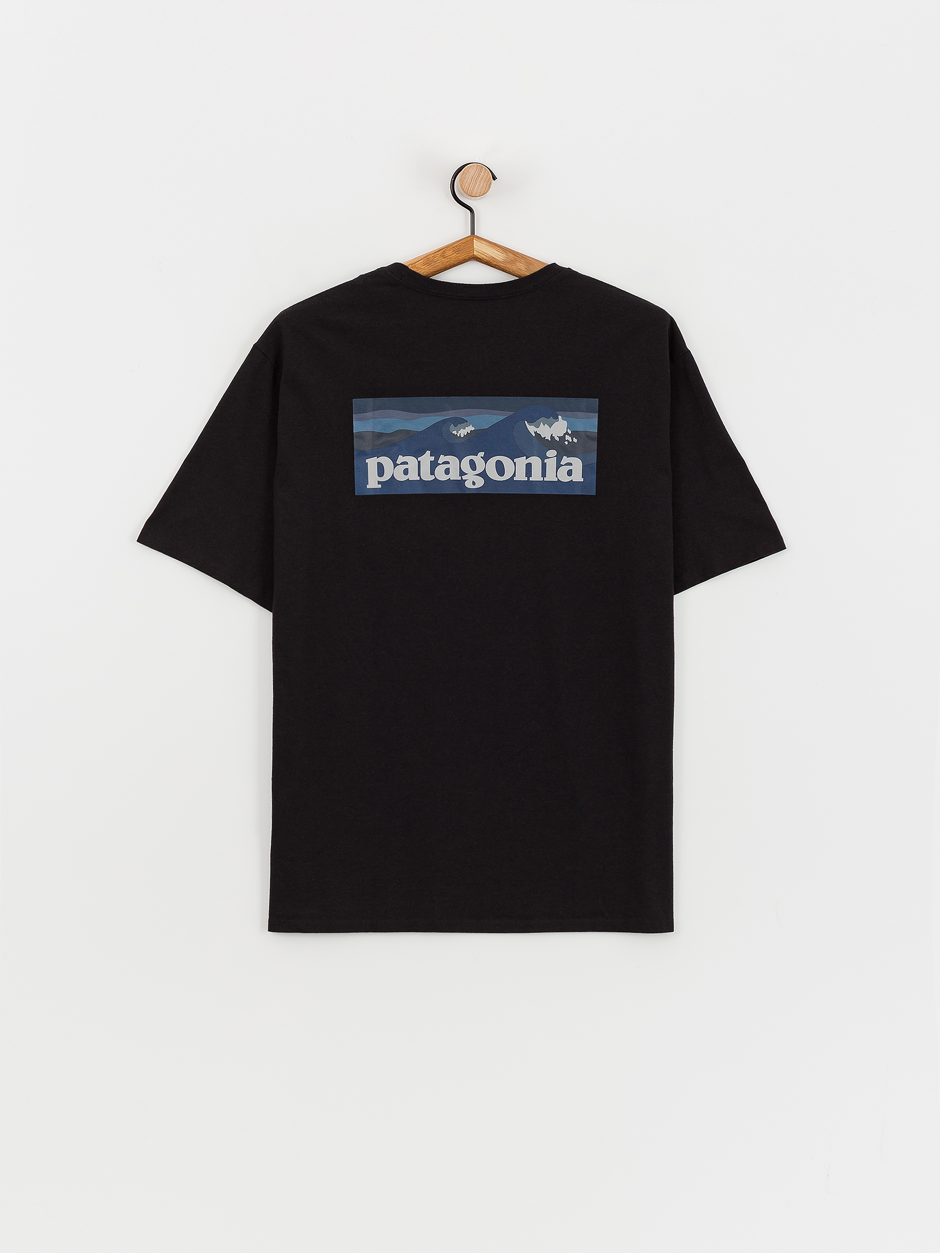Patagonia Boardshort Logo Pocket Responsibili Póló (ink black)