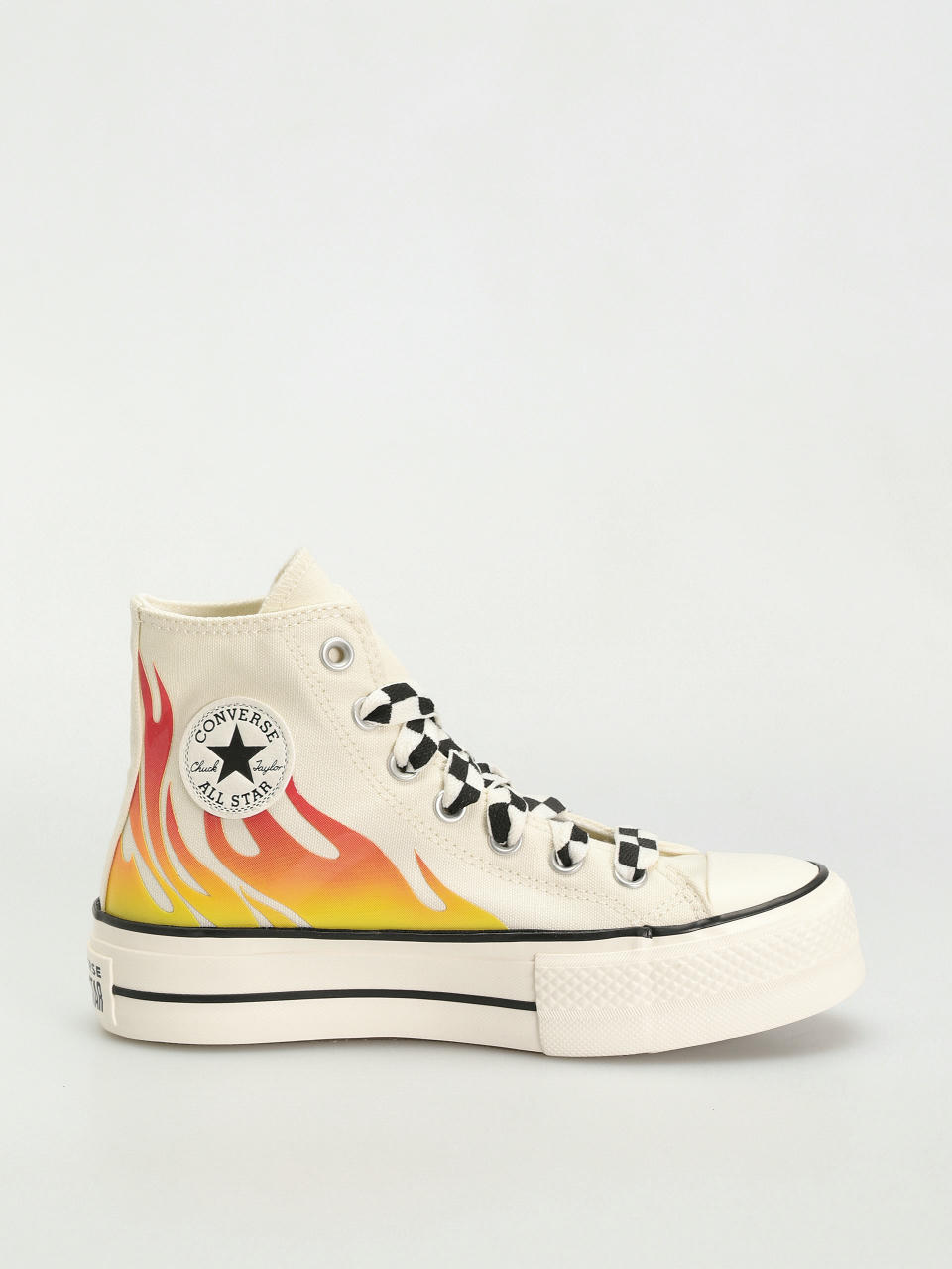 Converse Chuck Taylor All Star Lift Hi Tornacipők Wmn (flames/off white)