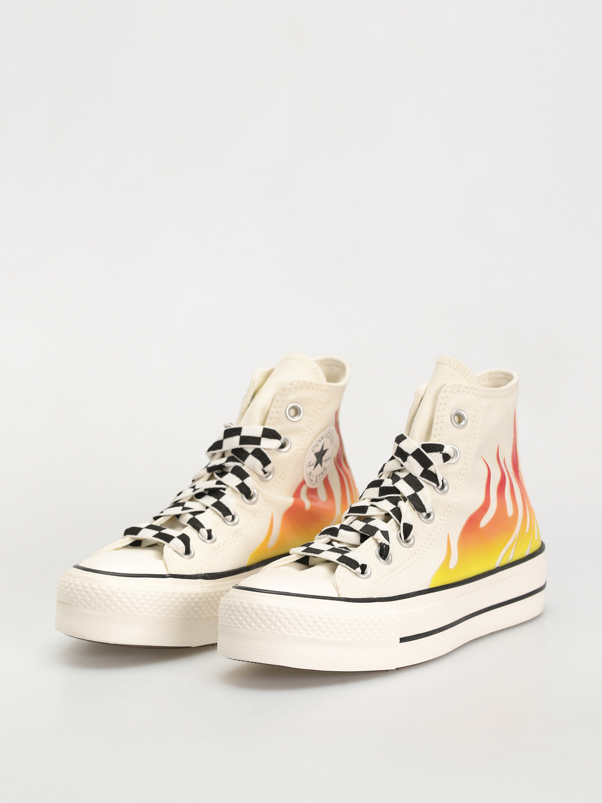 Converse Chuck Taylor All Star Lift Hi Tornacipők Wmn (flames/off white)