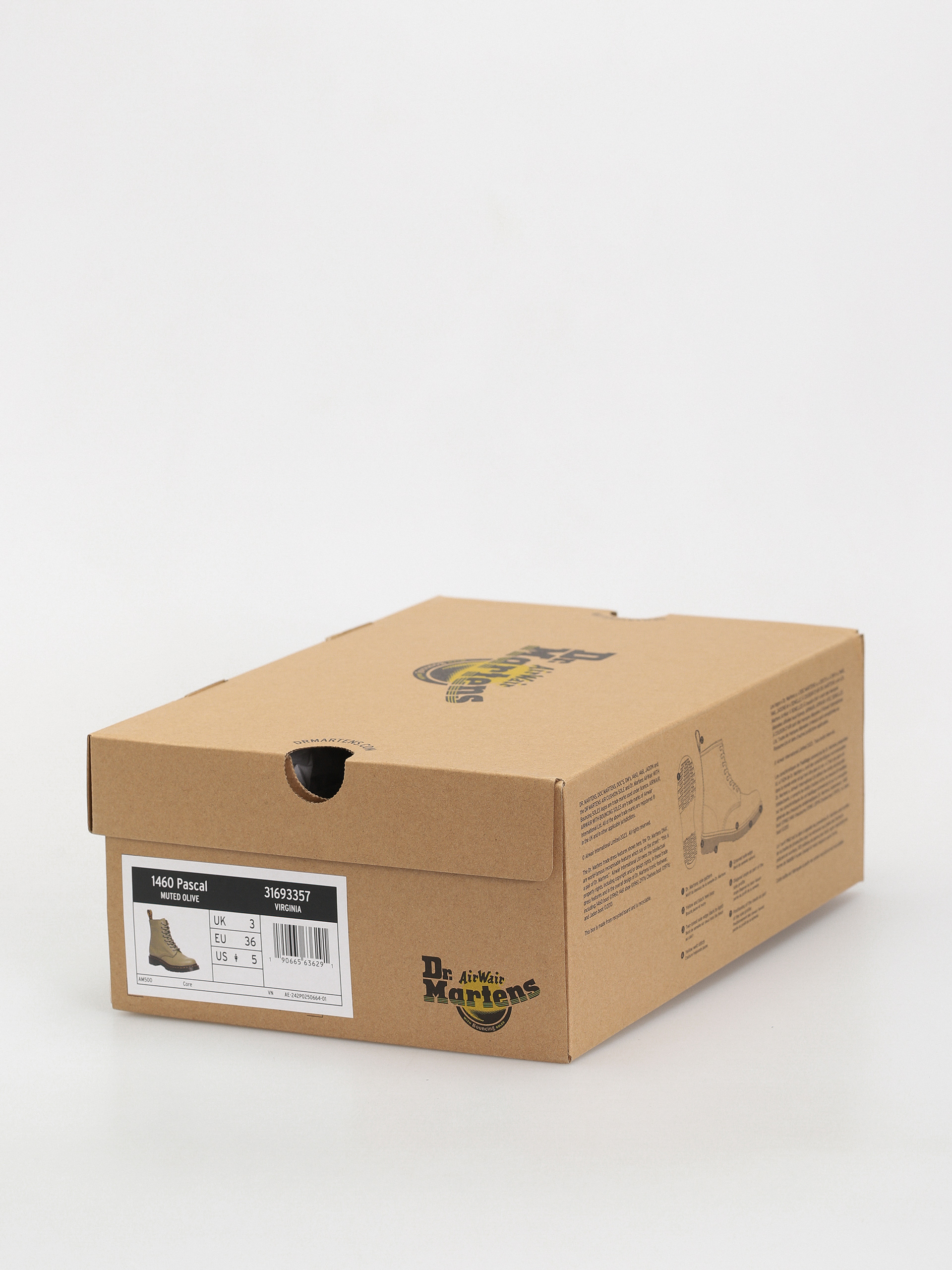 Cipők Dr. Martens 1460 Pascal Wmn (muted olive virginia)