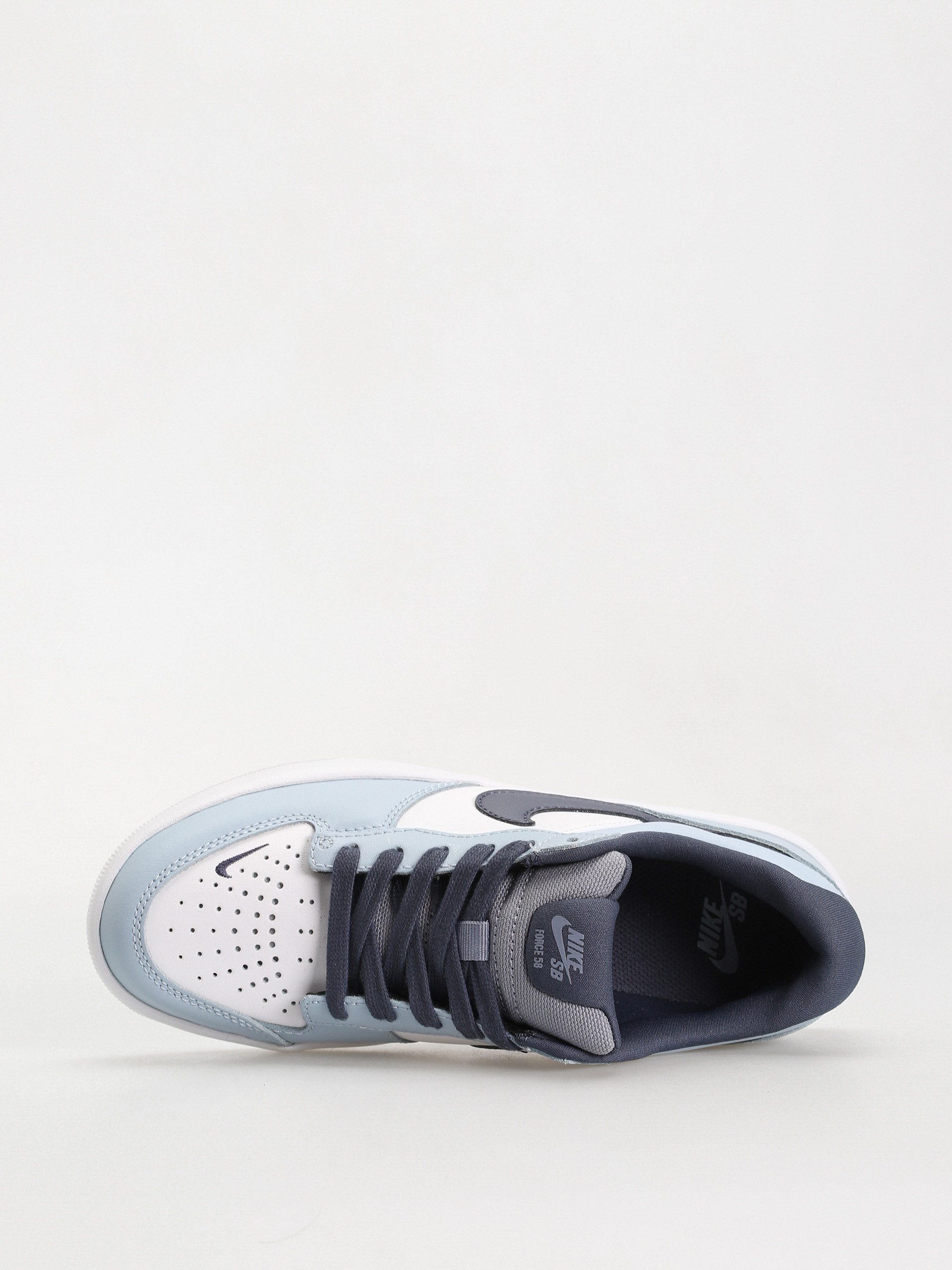 Nike SB Force 58 Prm L Cipők (white/thunder blue white ashen slate)