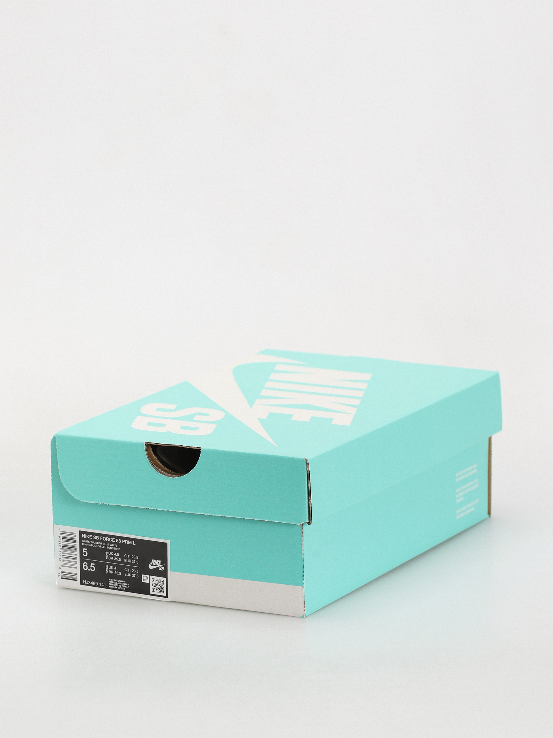 Nike SB Force 58 Prm L Cipők (white/thunder blue white ashen slate)