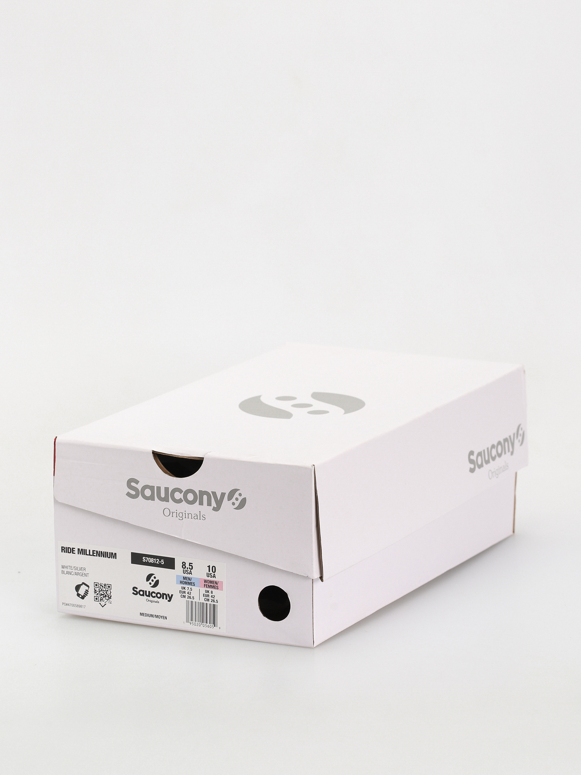 Saucony Grid Ride Millennium Cipők (white/silver)