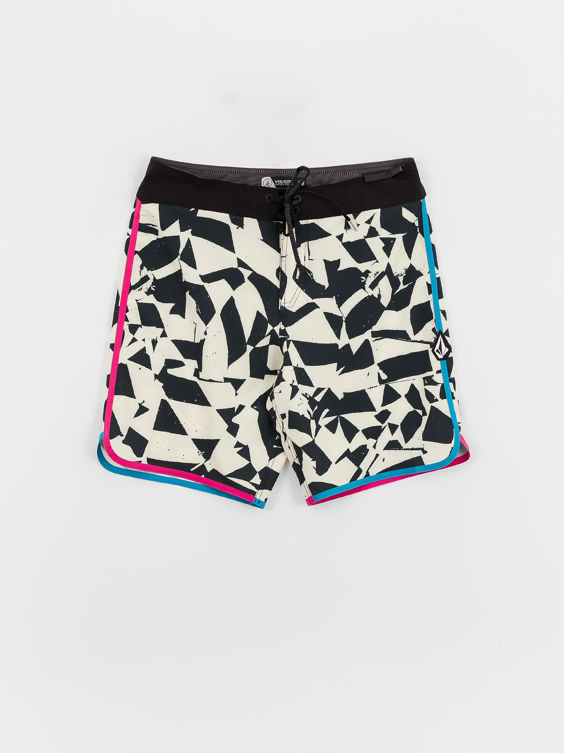 Boardshort Volcom Lido Print Scallop Mod 19 (black white)