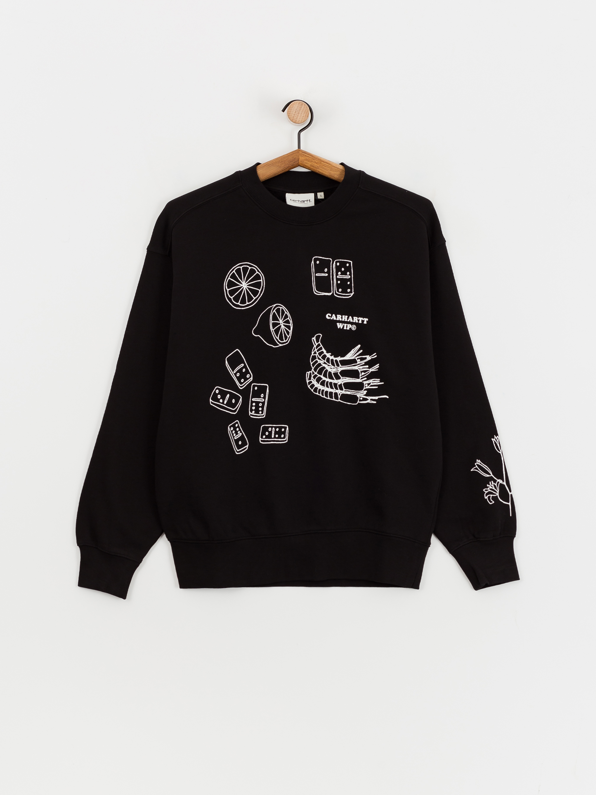 Carhartt WIP Isis Maria Lunch Wmn Pulóver (black/white)