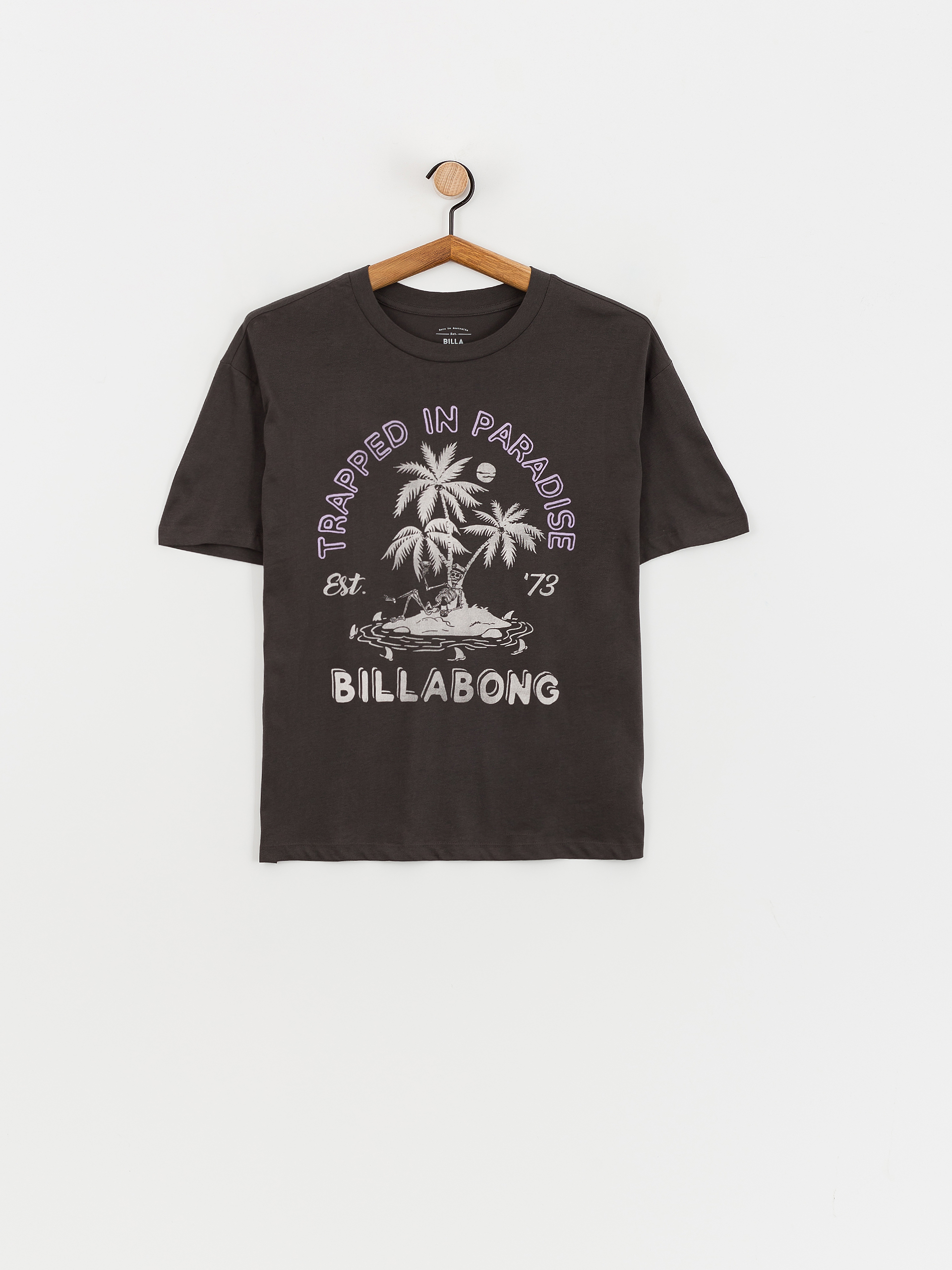 Billabong Trapped In Paradise Wmn Póló (off black)