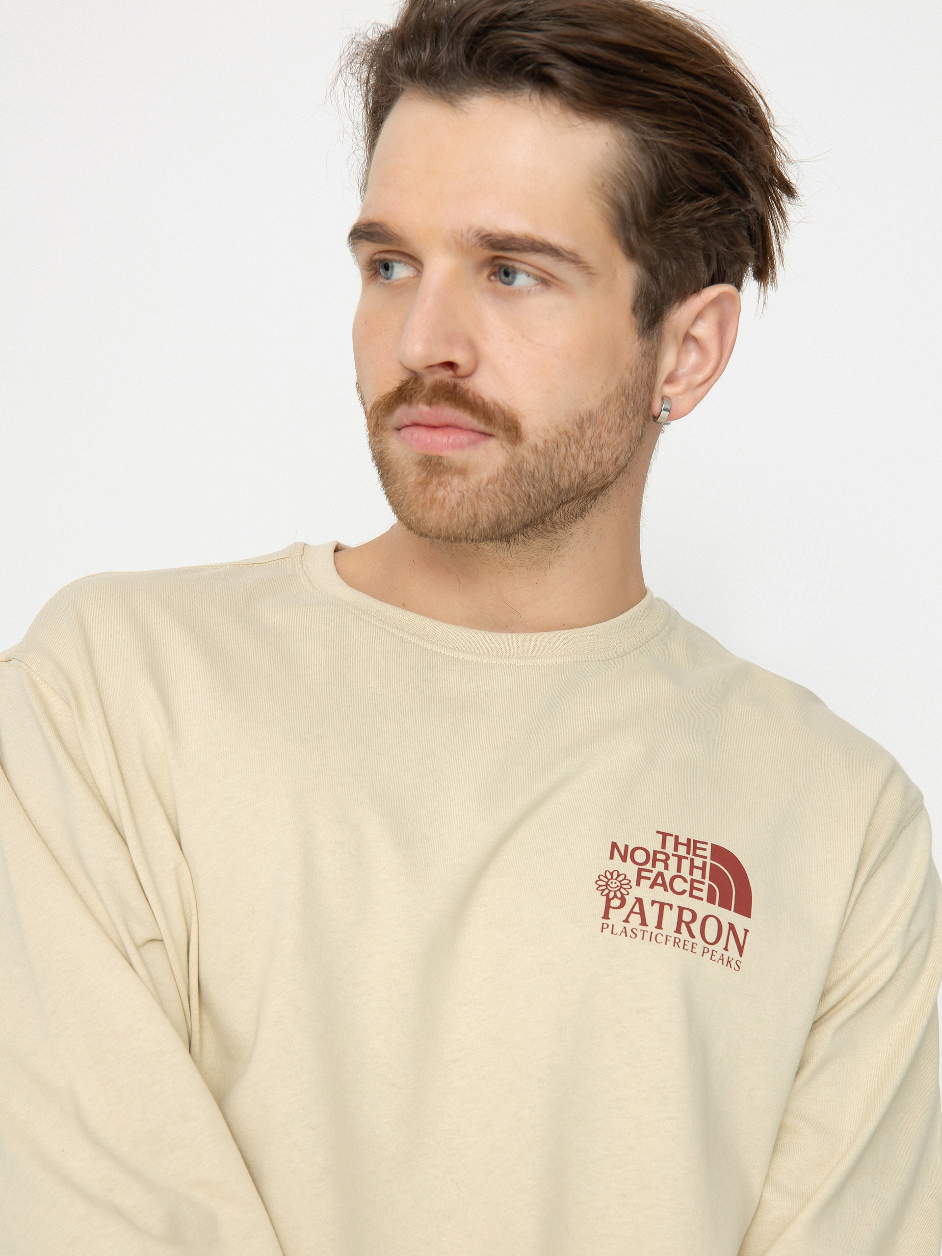 Hosszú ujjú felső The North Face Nature (gravel)