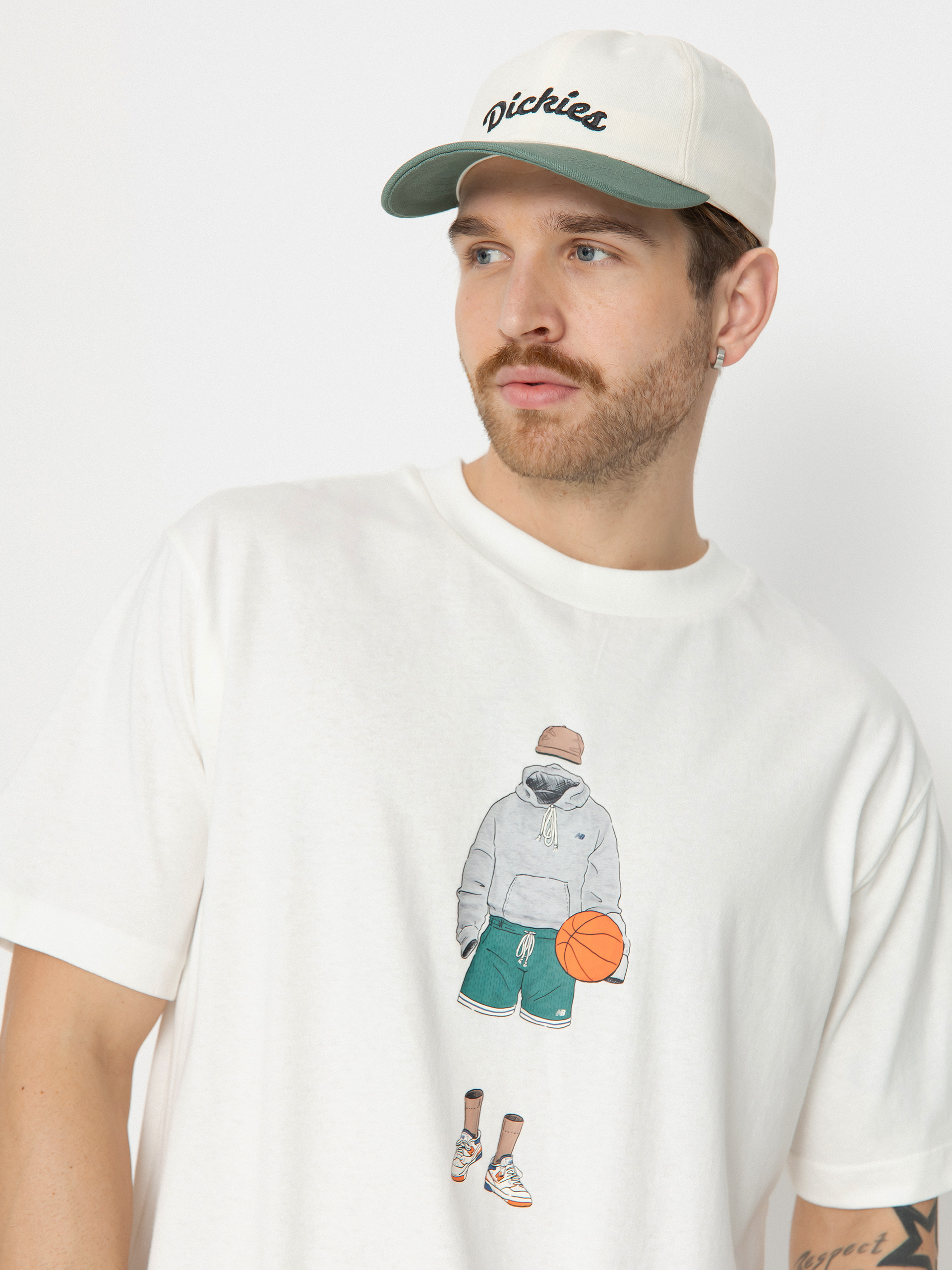 Póló New Balance Athletics Basketball (sea salt)