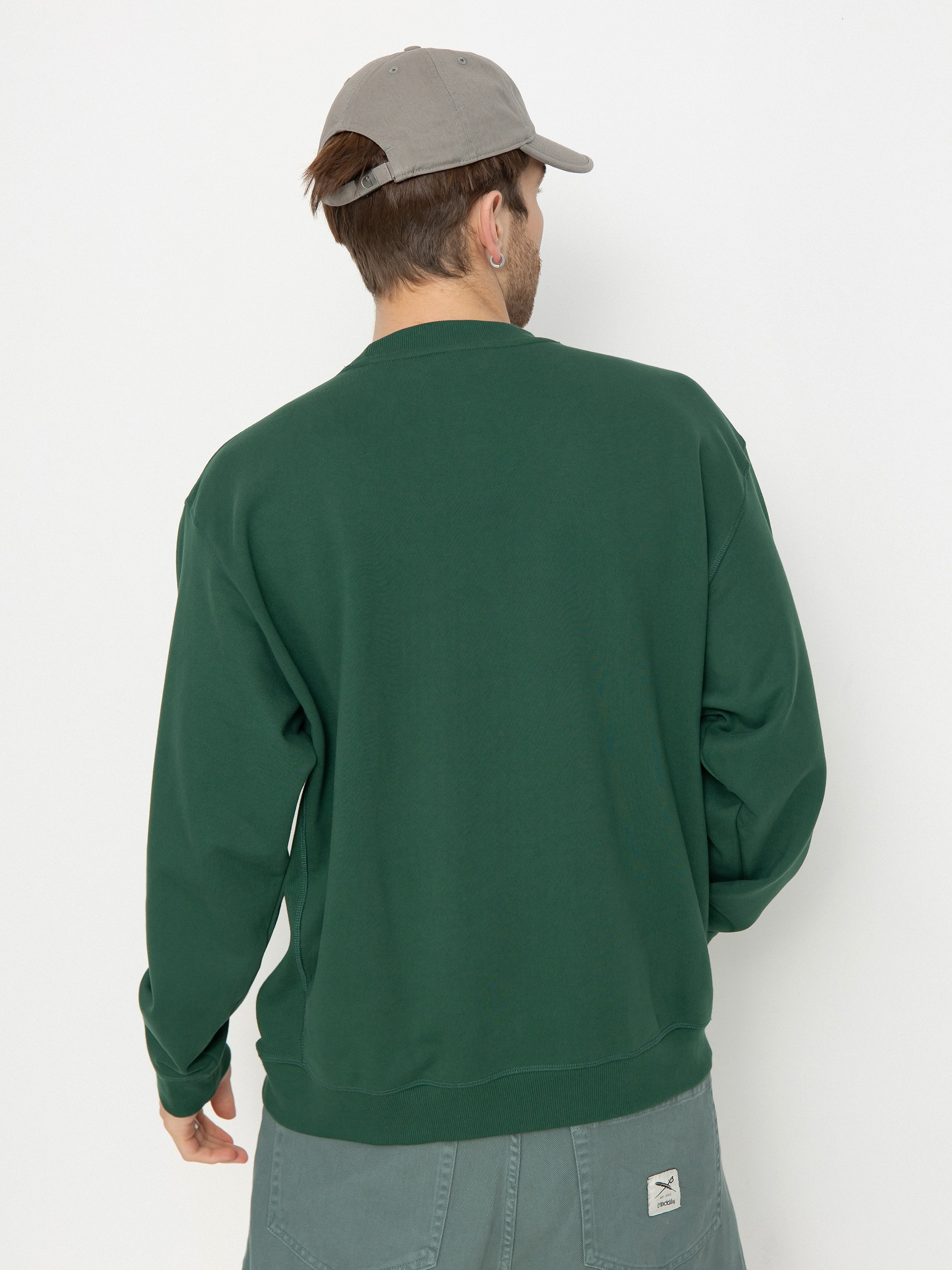 Kapucnis pulóver New Balance Athletics Sport (night green)