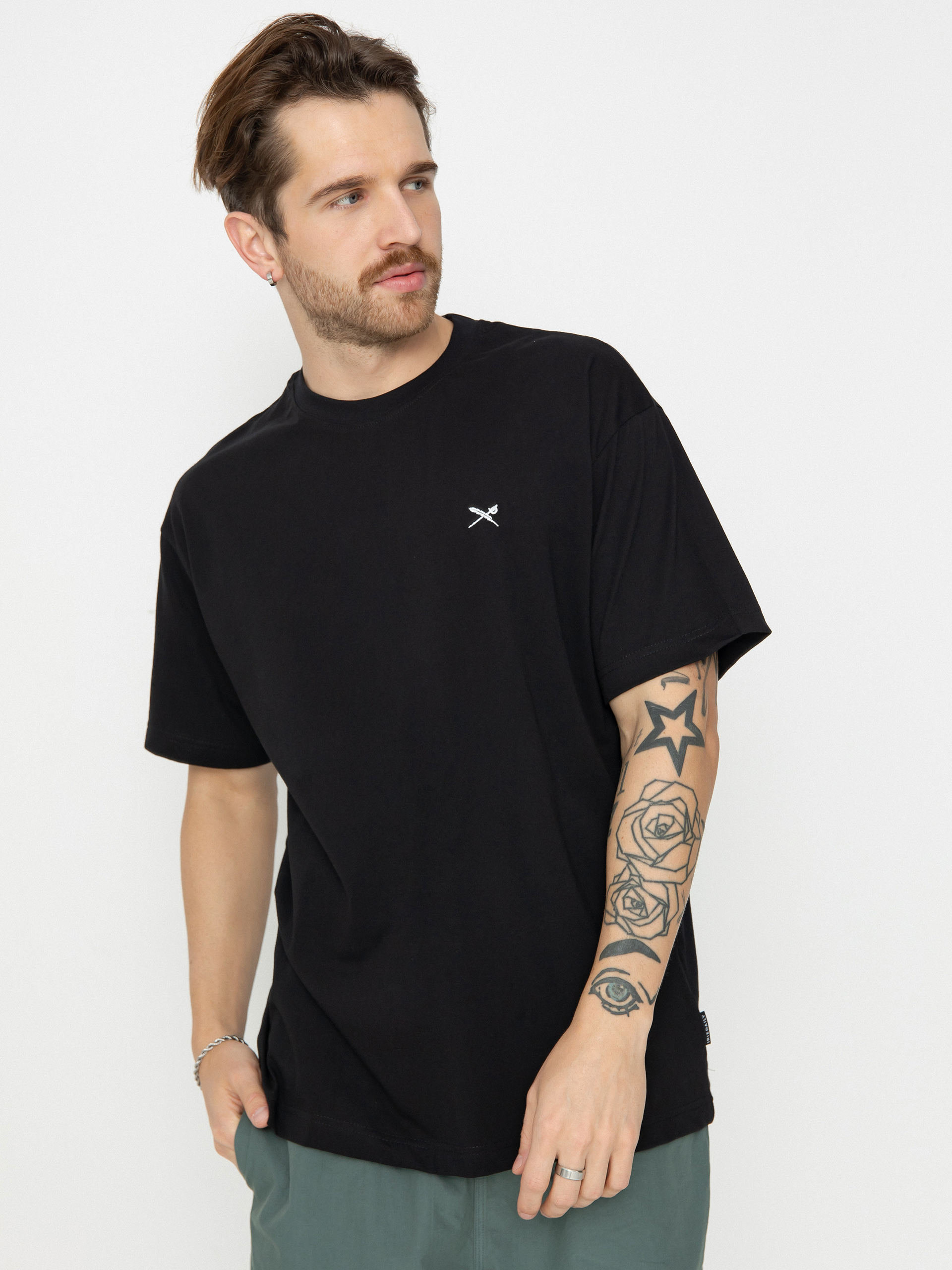 Iriedaily Mini Flag Relaxed Pu00f3lu00f3 (black)