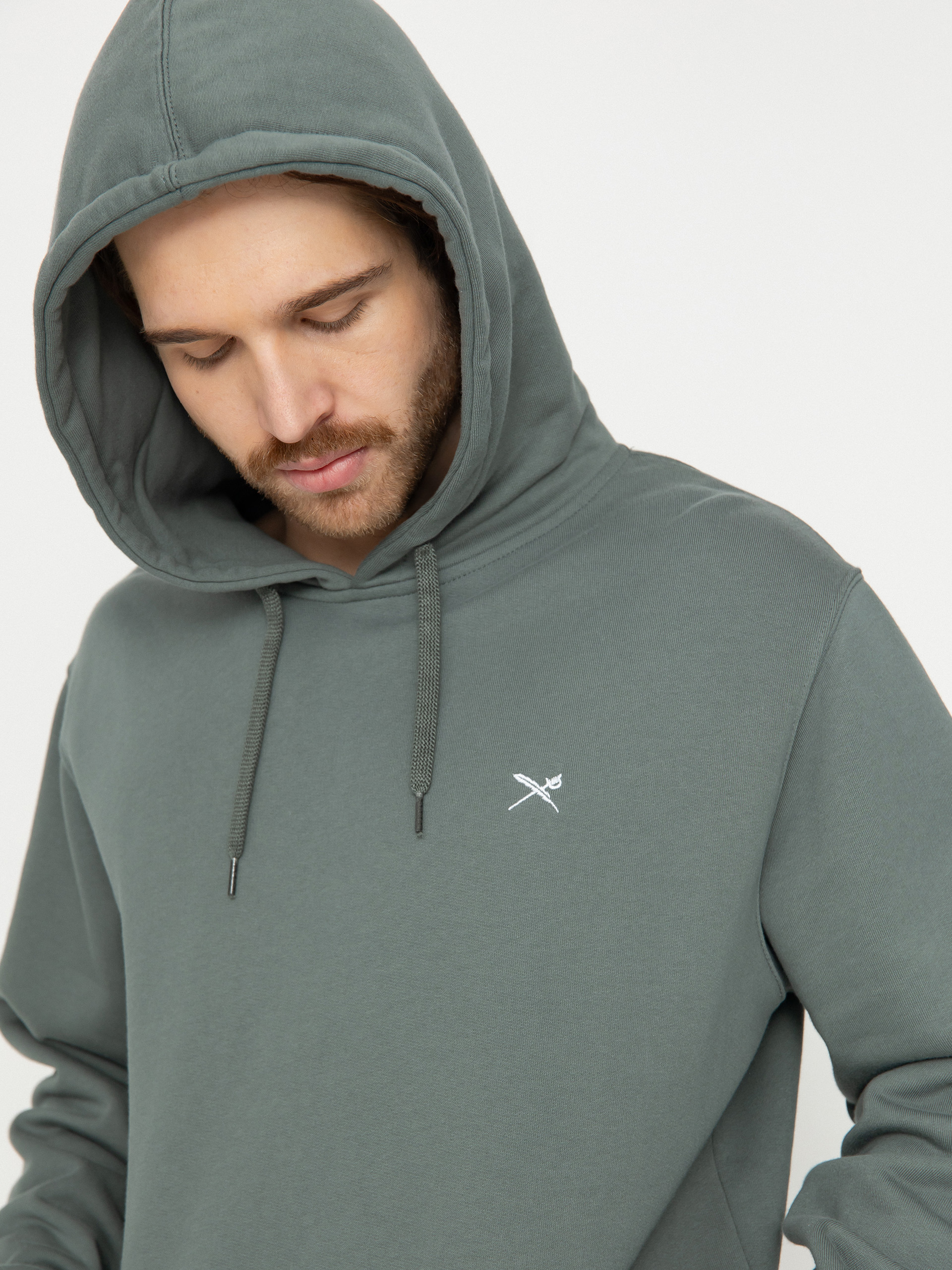 Iriedaily Mini Flag 2 HD Kapucnis pulóver (jungle green)