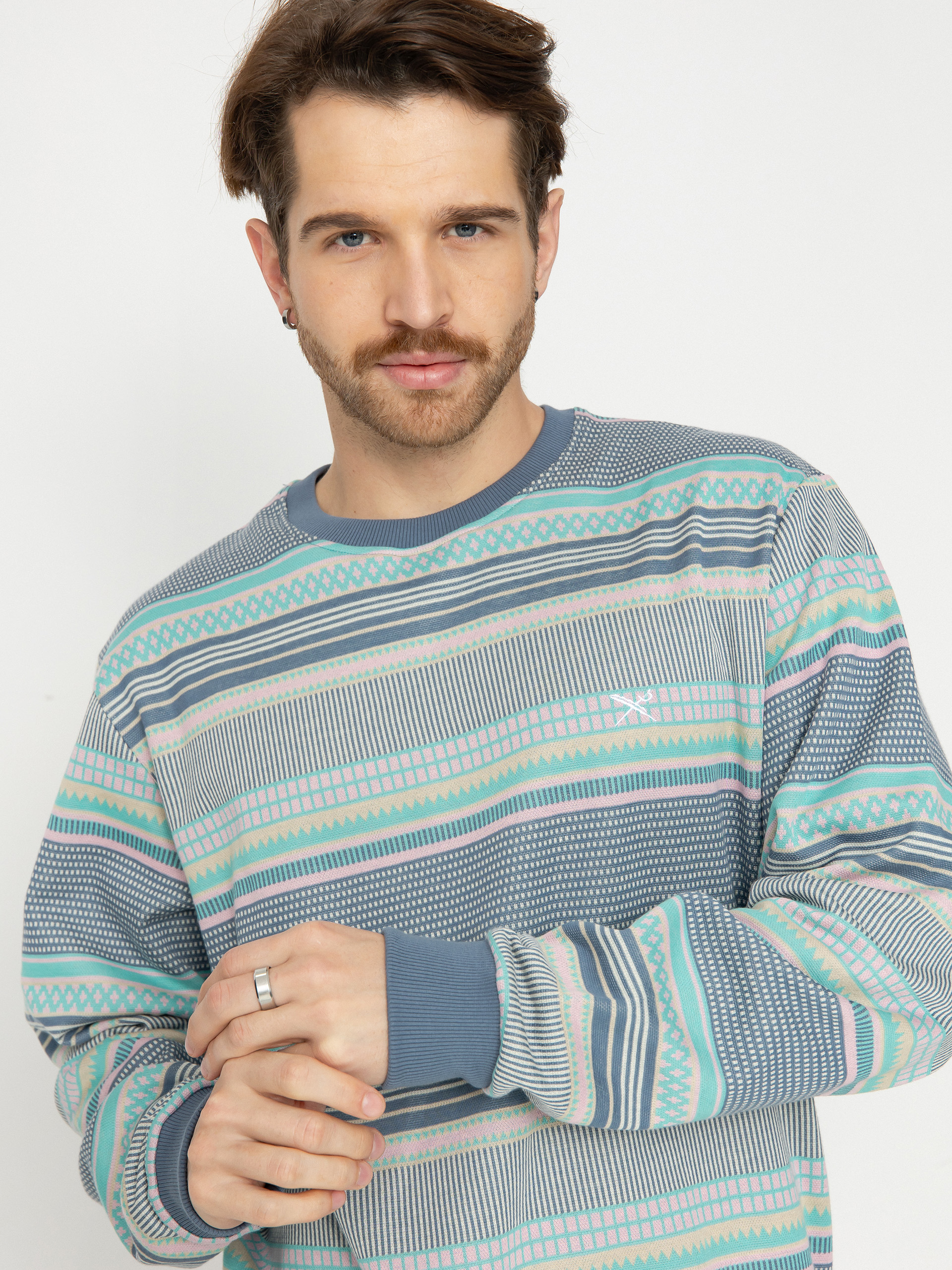 Iriedaily Vintachi Crew Pulóver (dove blue)