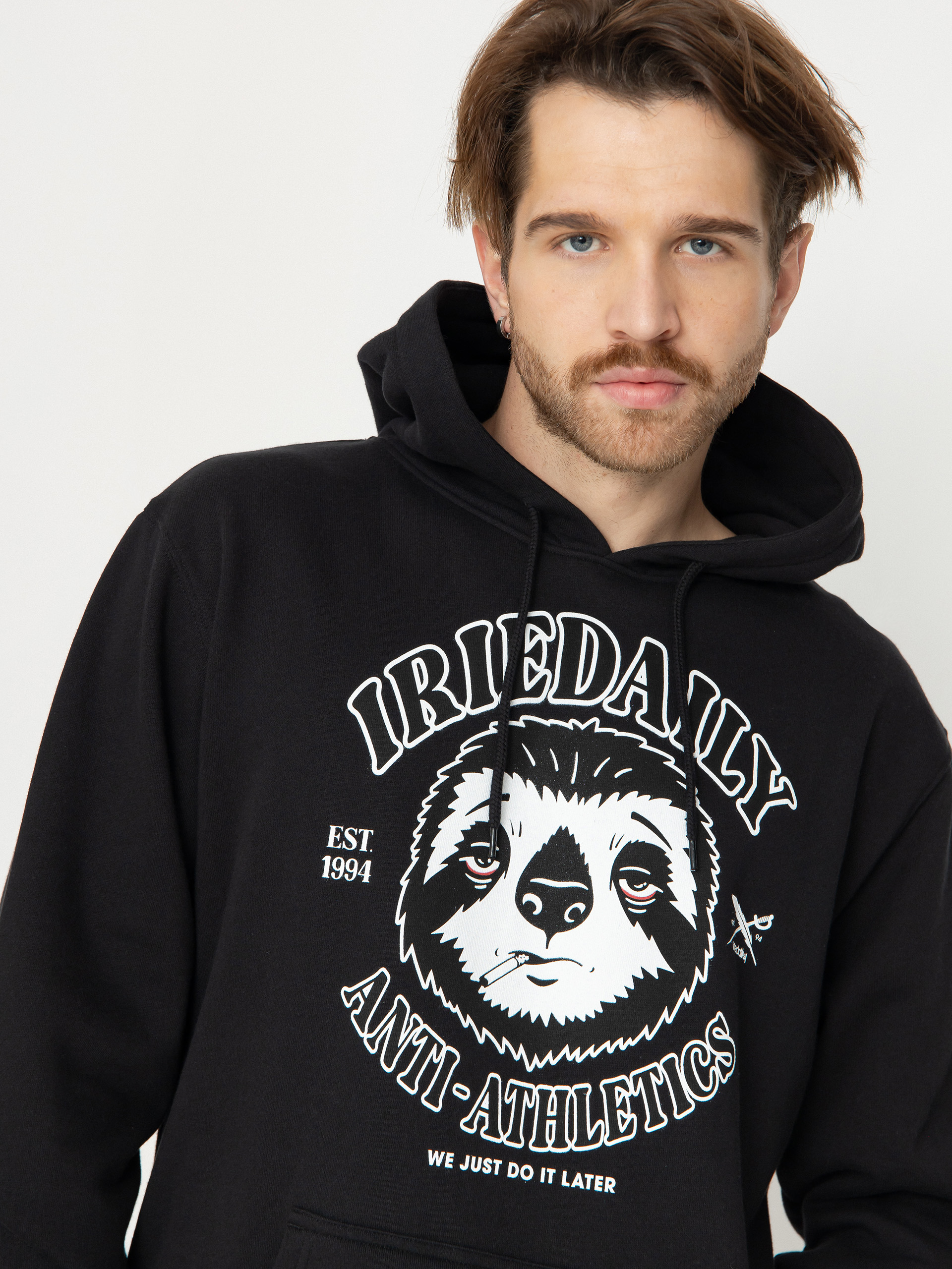 Iriedaily Anti Athletic HD Kapucnis pulóver (black)