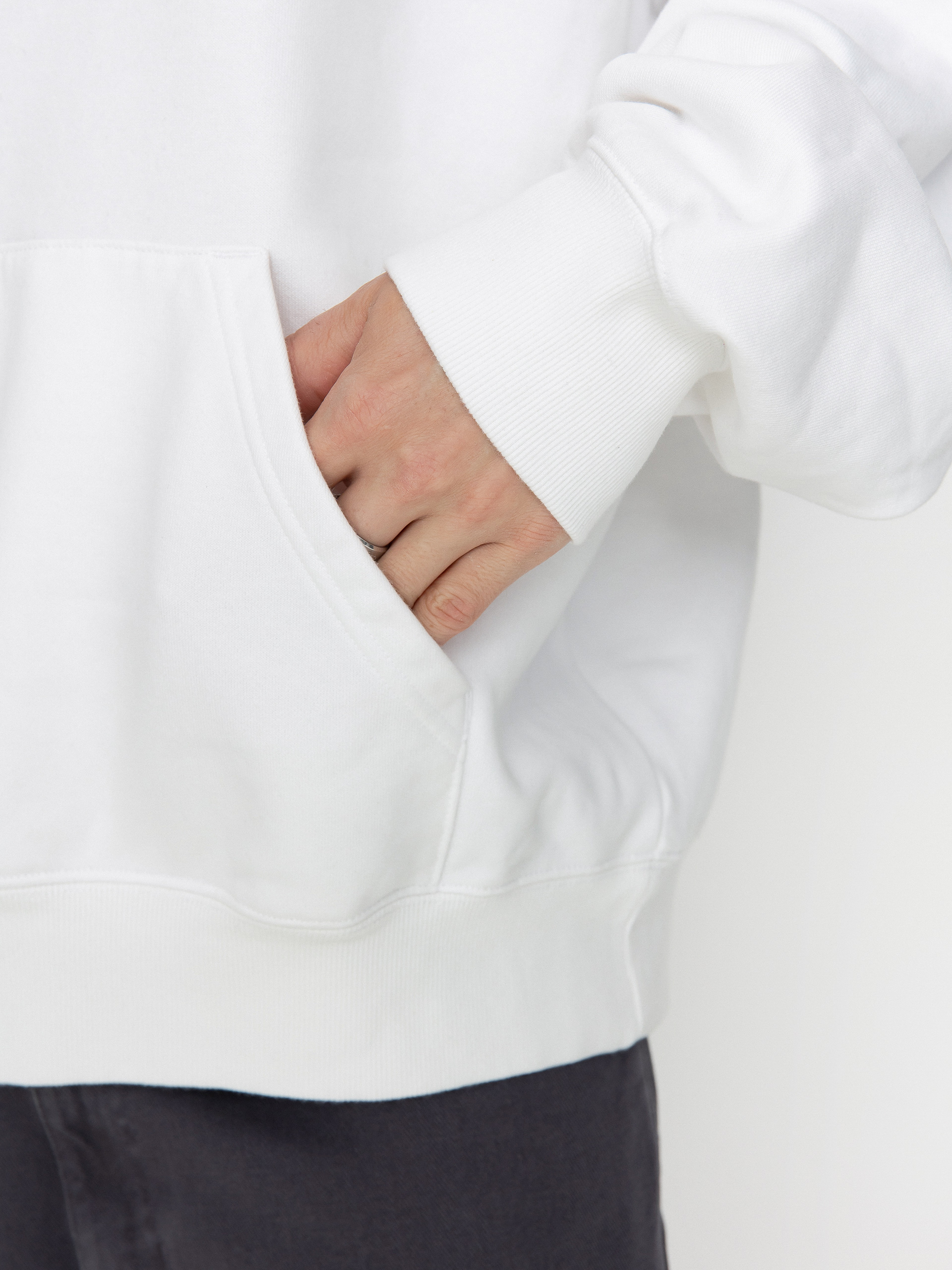 Kapucnis pulóver Carhartt WIP Drip HD (white)