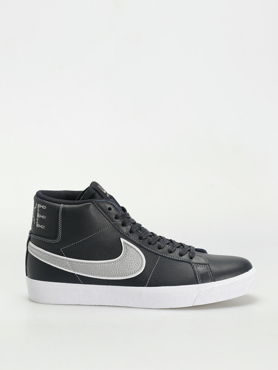 Nike SB Zoom Blazer Mid Mason Silva QS Cipők (dark obsidian/metallic silver white)