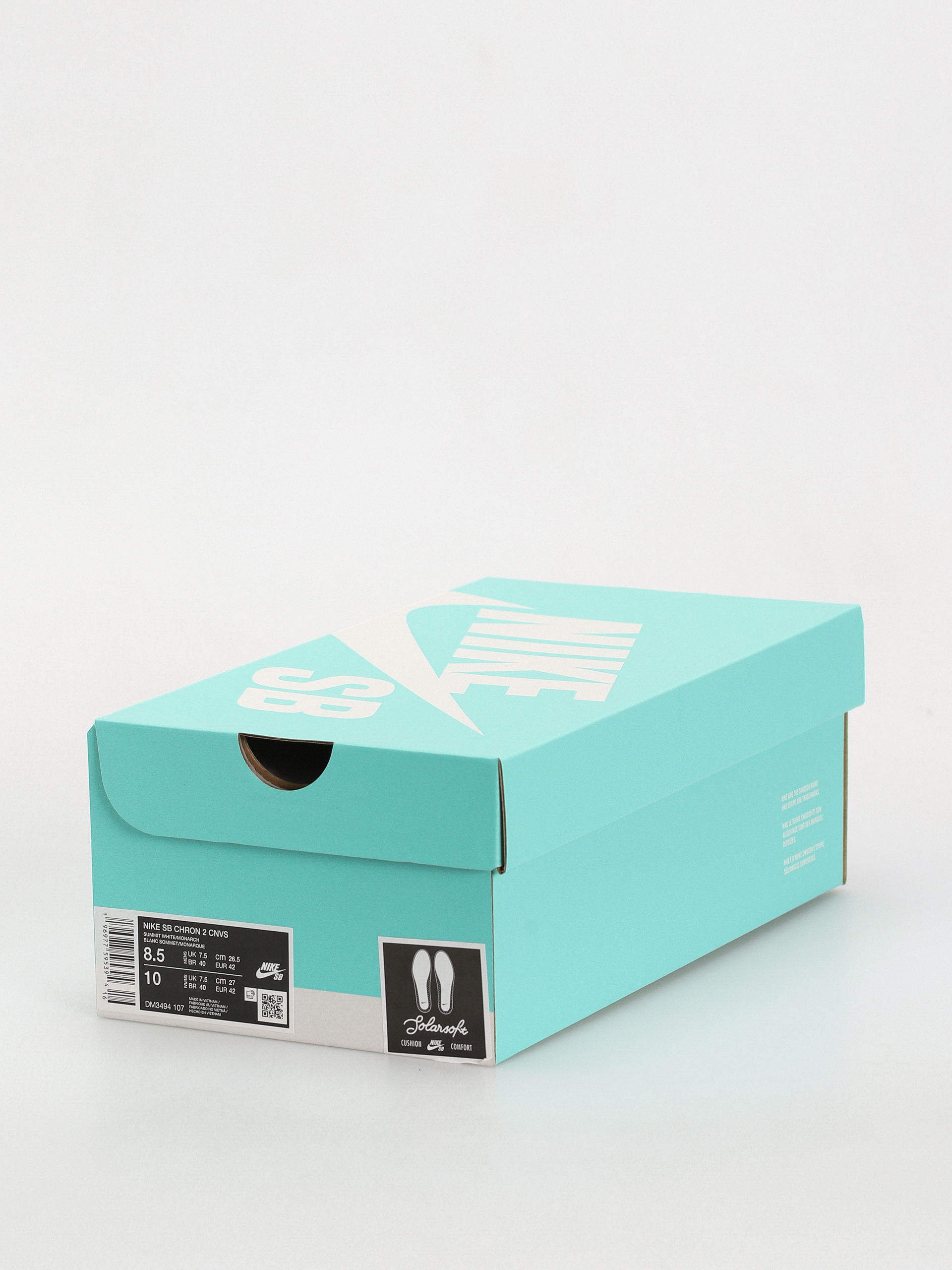 Nike SB Chron 2 Canvas Cipők (summit white/monarch summit white)