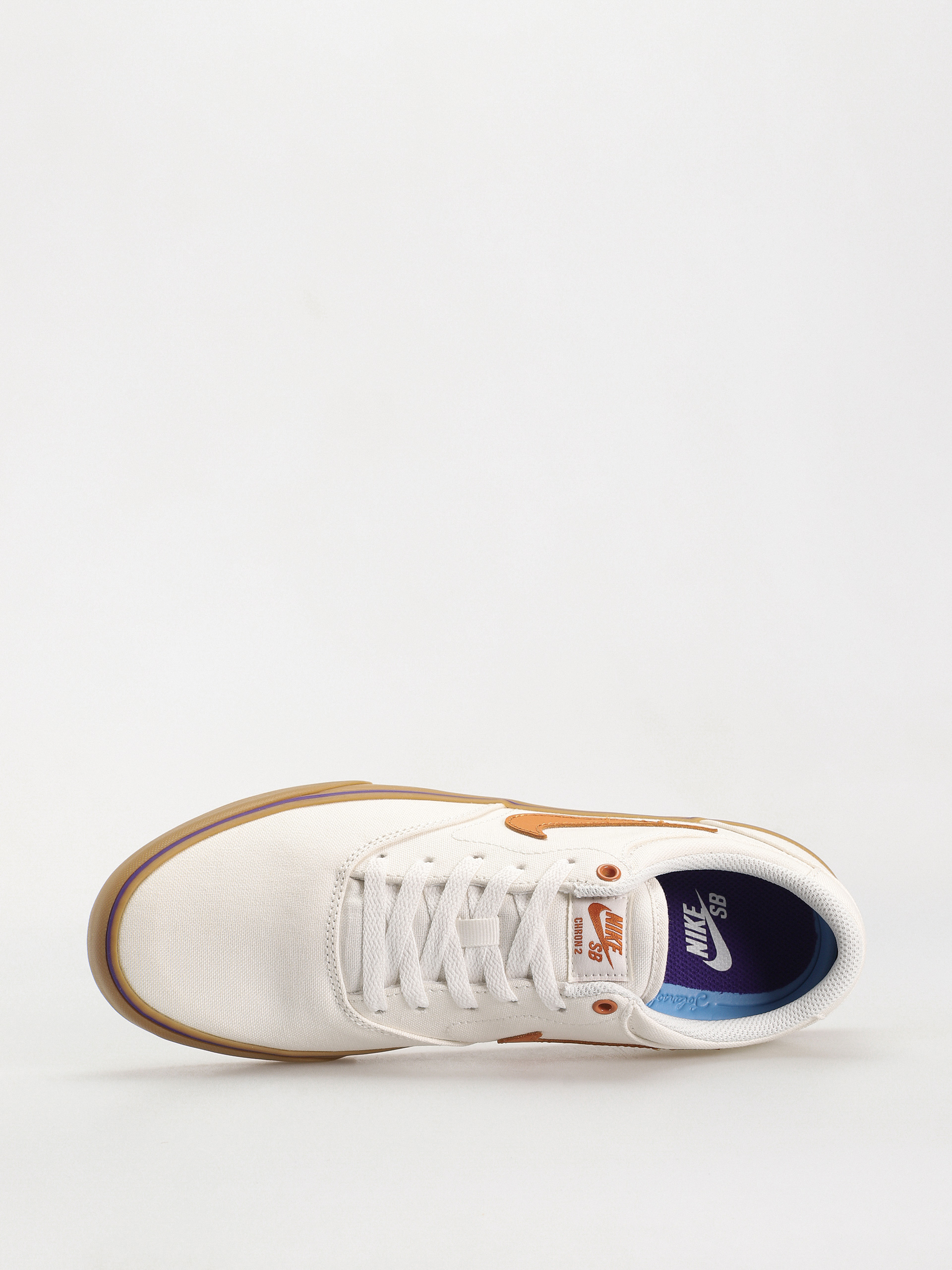 Nike SB Chron 2 Canvas Cipők (summit white/monarch summit white)