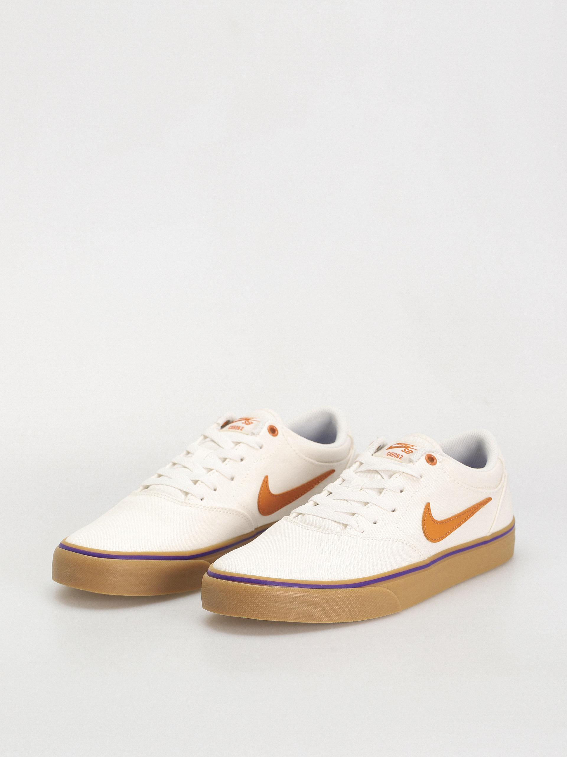 Nike SB Chron 2 Canvas Cipők (summit white/monarch summit white)