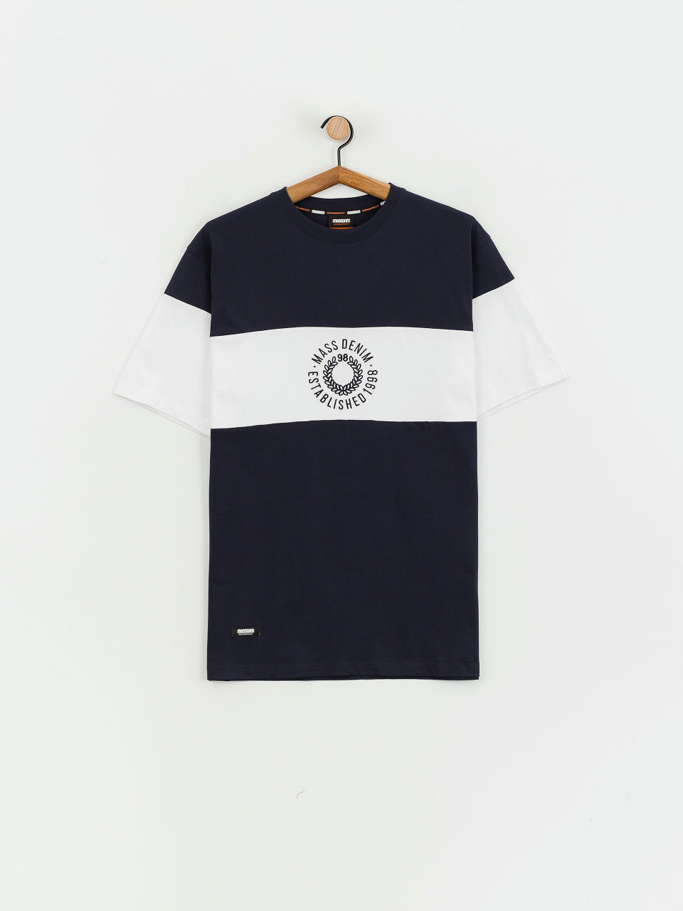 MassDnm Elementary Póló (navy/white)