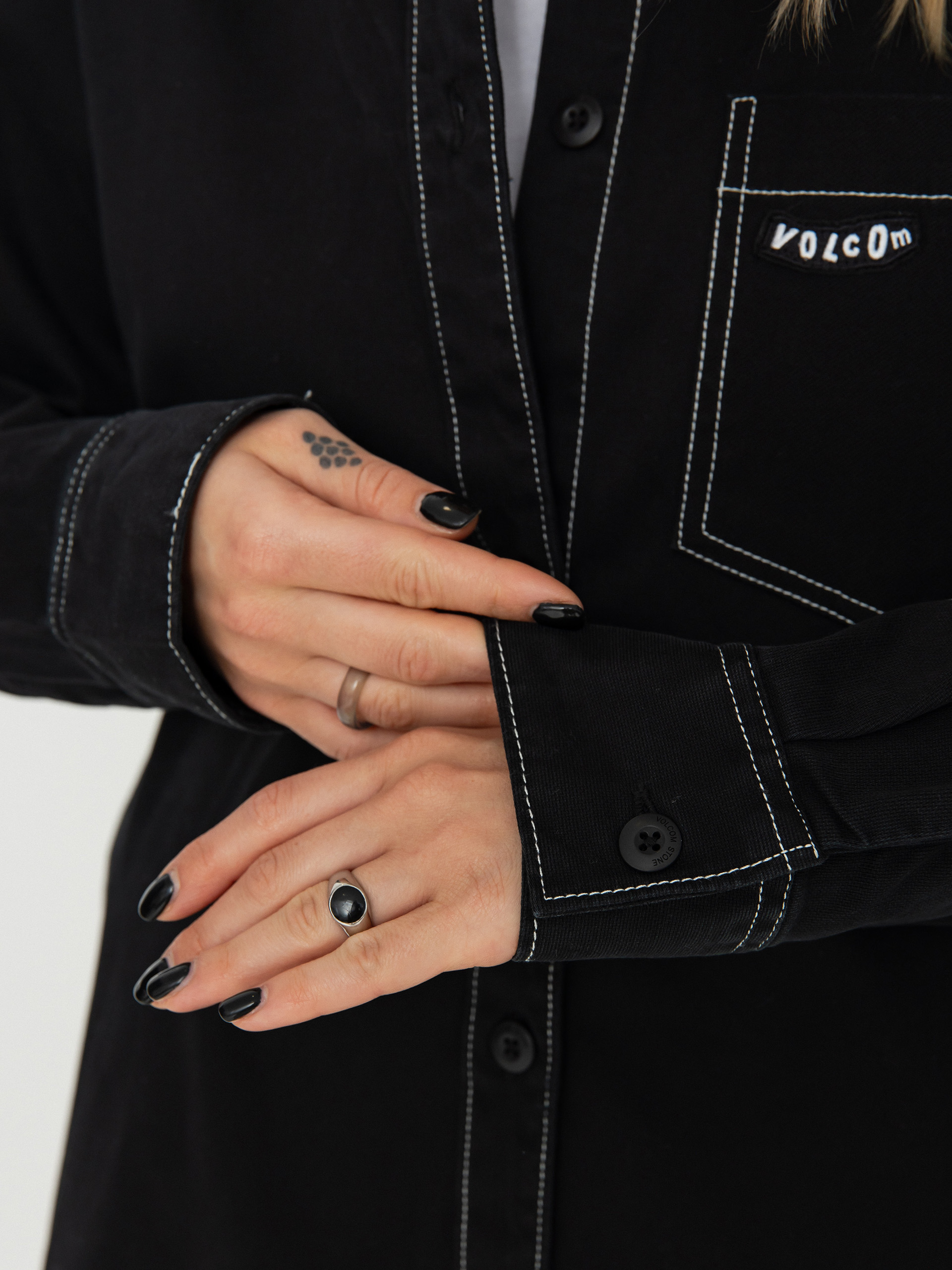 Volcom Stone Kraft Shirt Ls Wmn Hosszú ujjú felső (black)