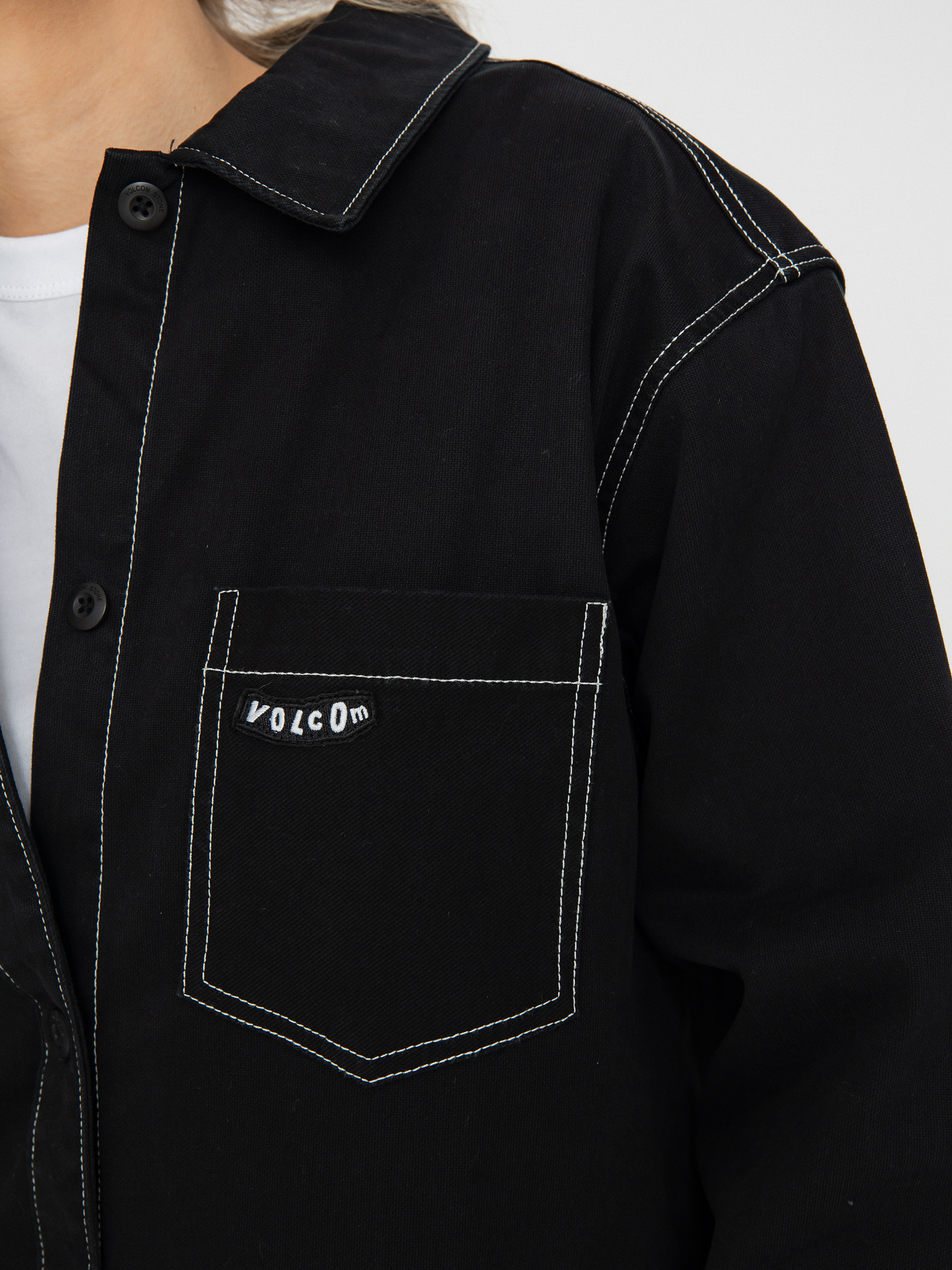 Volcom Stone Kraft Shirt Ls Wmn Hosszú ujjú felső (black)