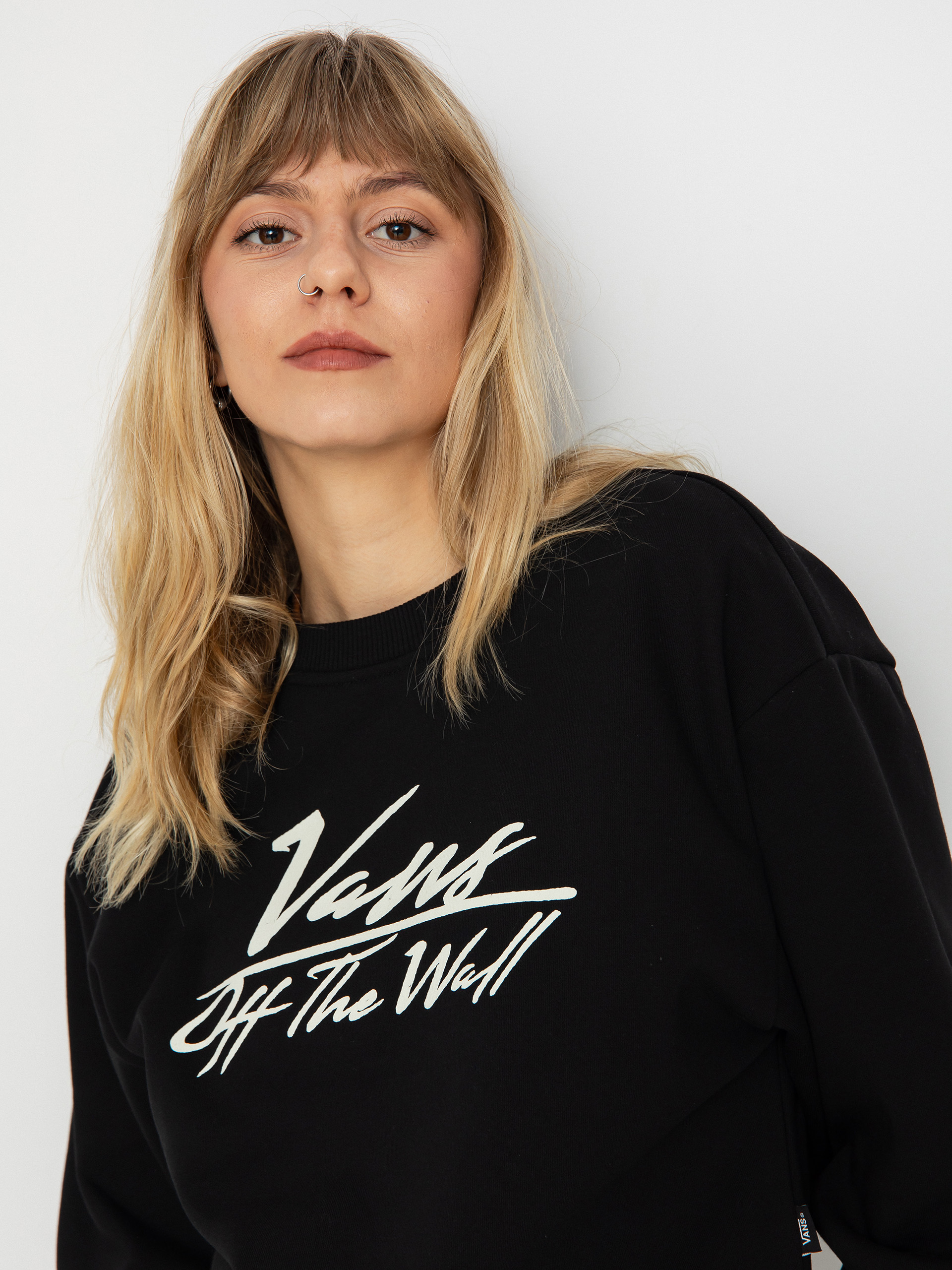 Pulóver Vans Go Anyplace Crop Crew Wmn (black)