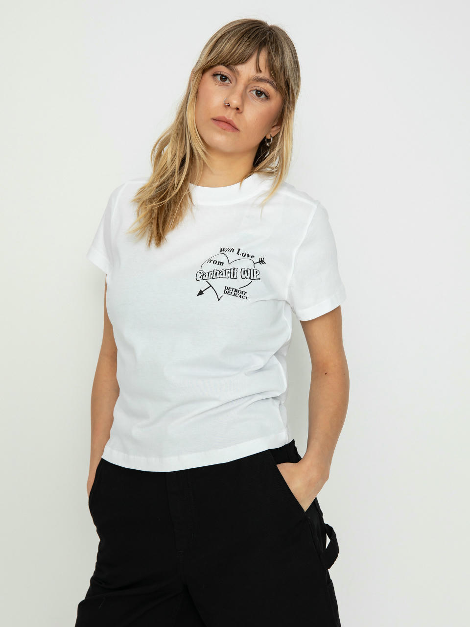 Carhartt WIP Delicacy Wmn Póló (white/black)