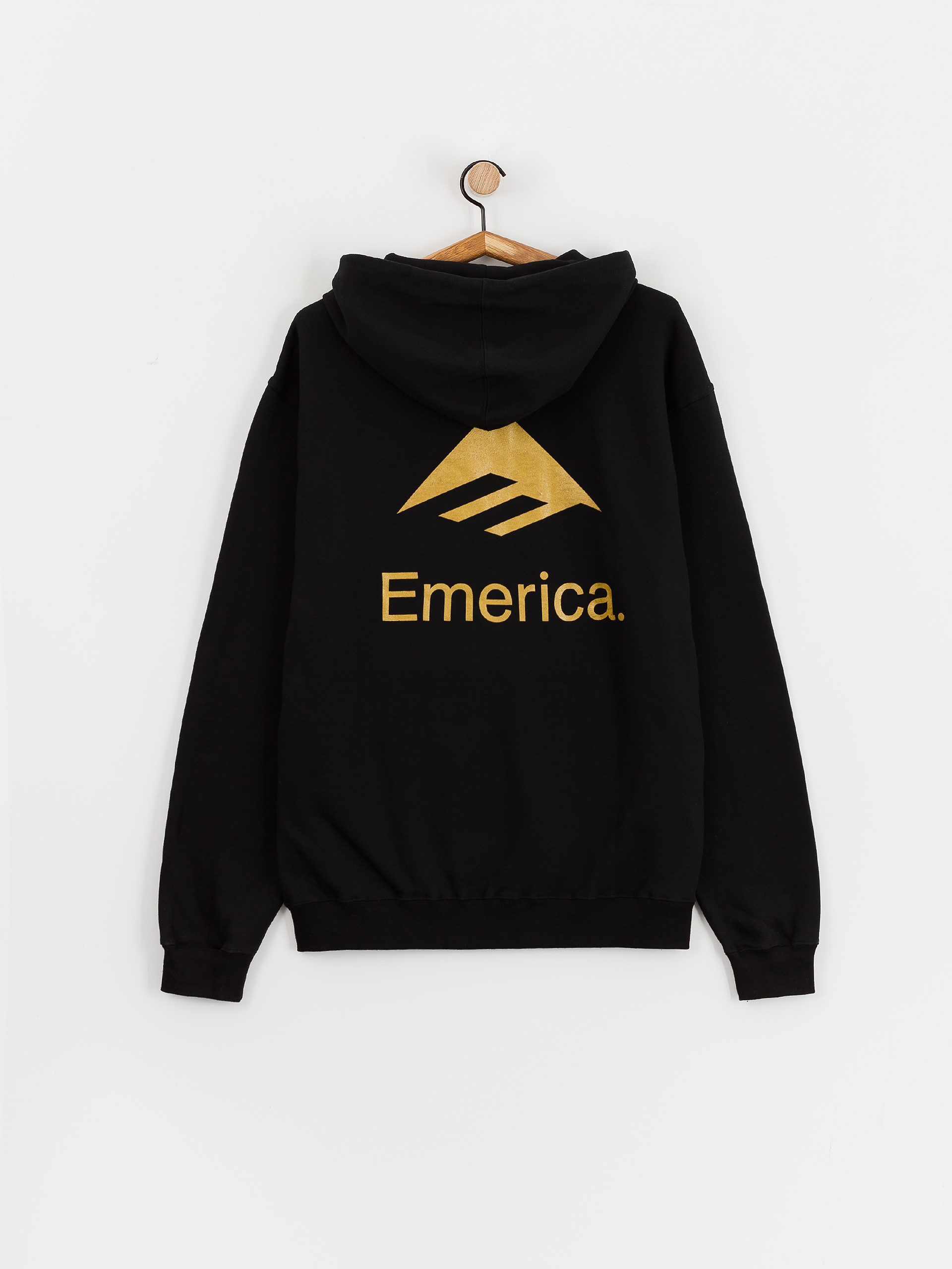 Emerica Lockup HD Kapucnis pulóver (black/gold)