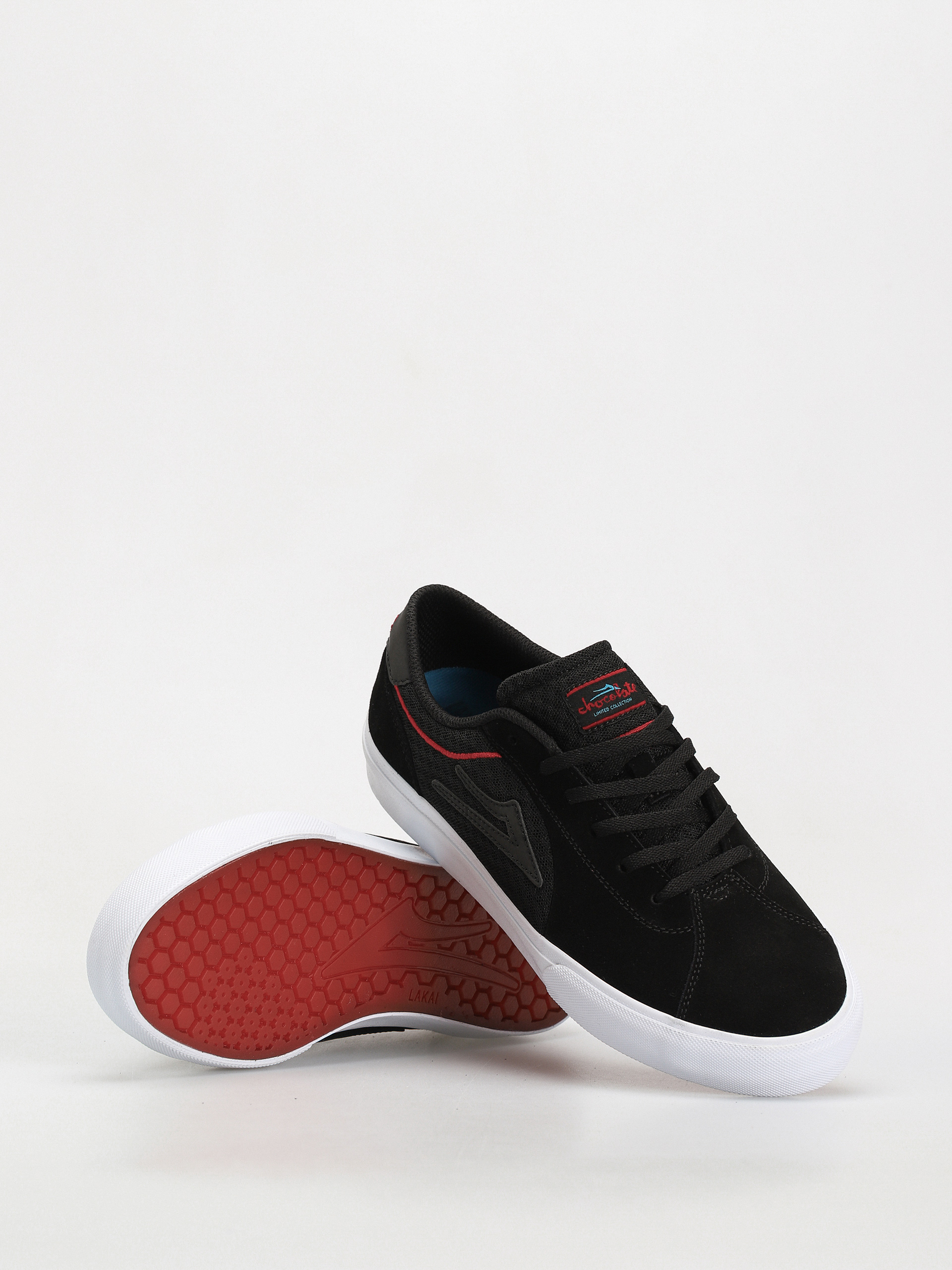 Lakai Flaco II Cipők (black red)