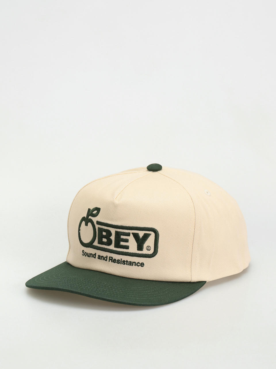 Baseball sapka OBEY Sound Twill 5 Panel (unbleached multi)