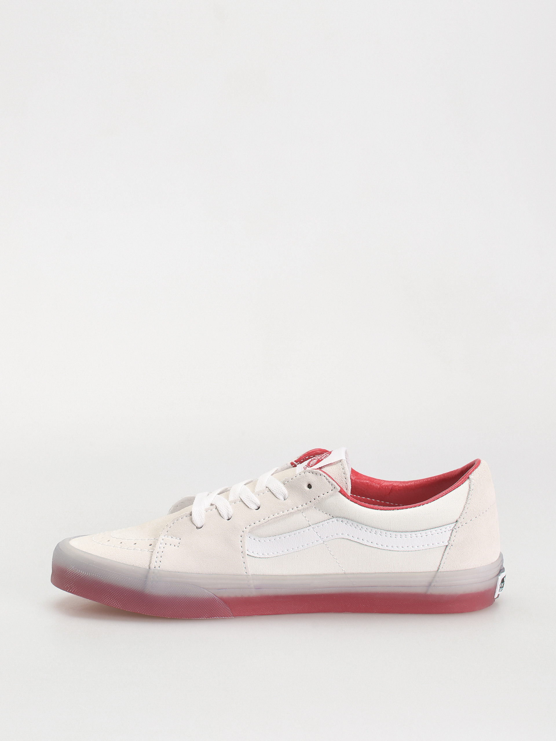 Cipők Vans Sk8 Low (translucent sidewall white/red)