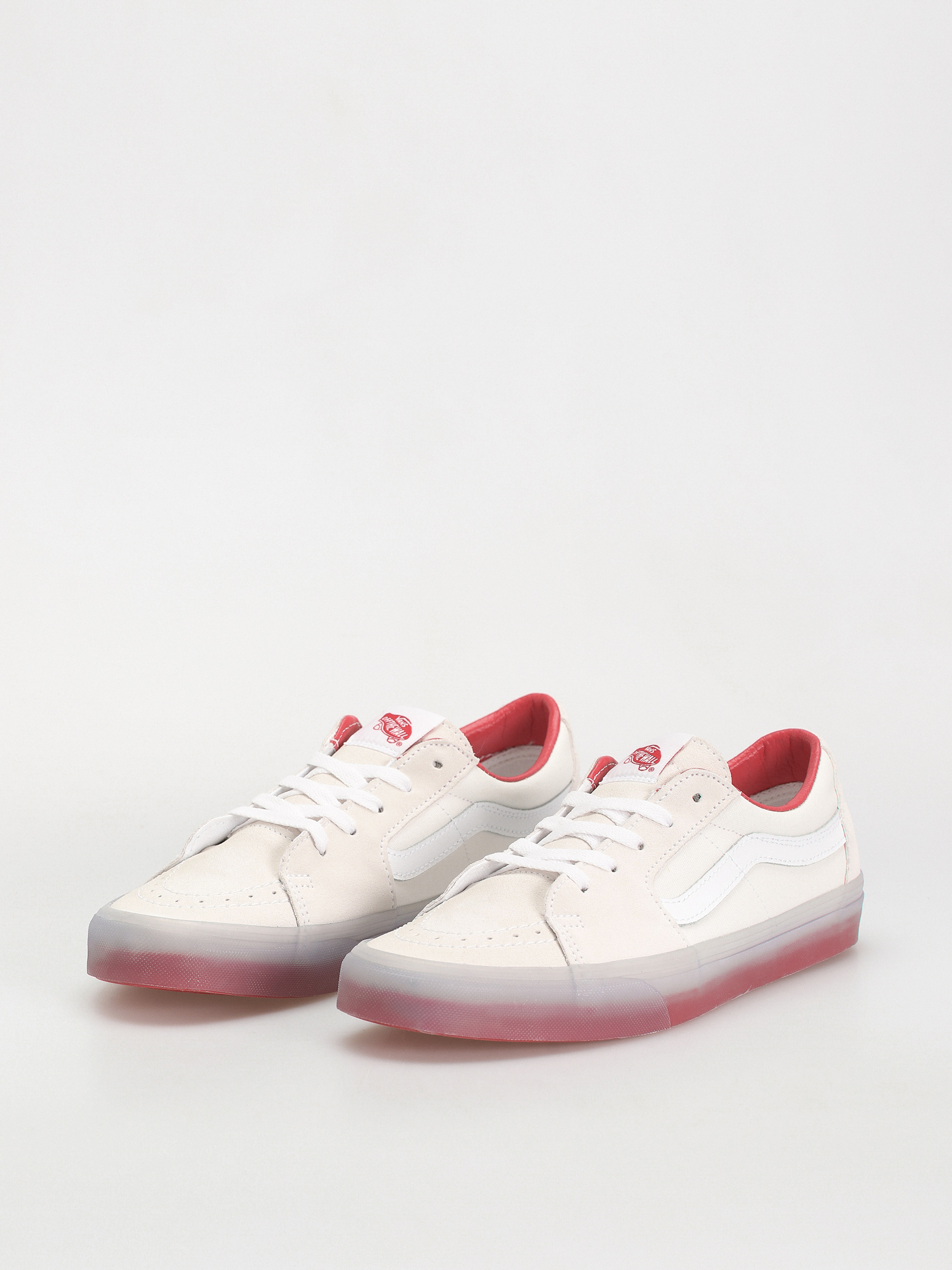 Cipők Vans Sk8 Low (translucent sidewall white/red)