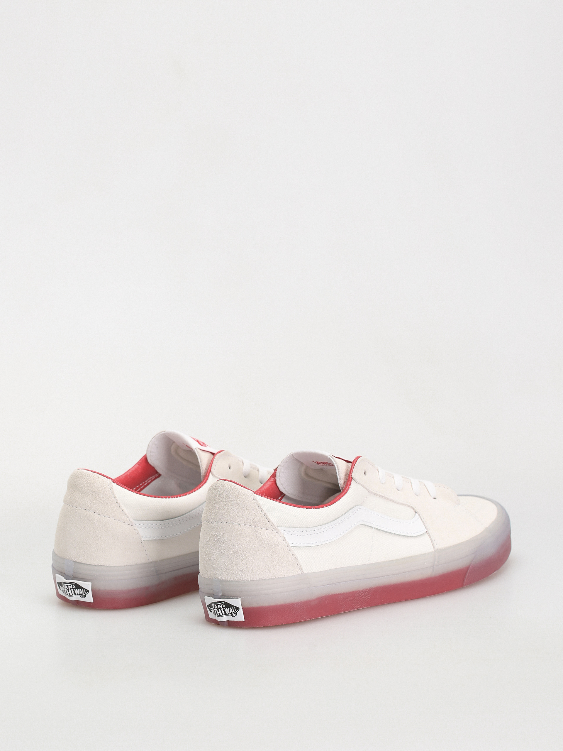 Cipők Vans Sk8 Low (translucent sidewall white/red)