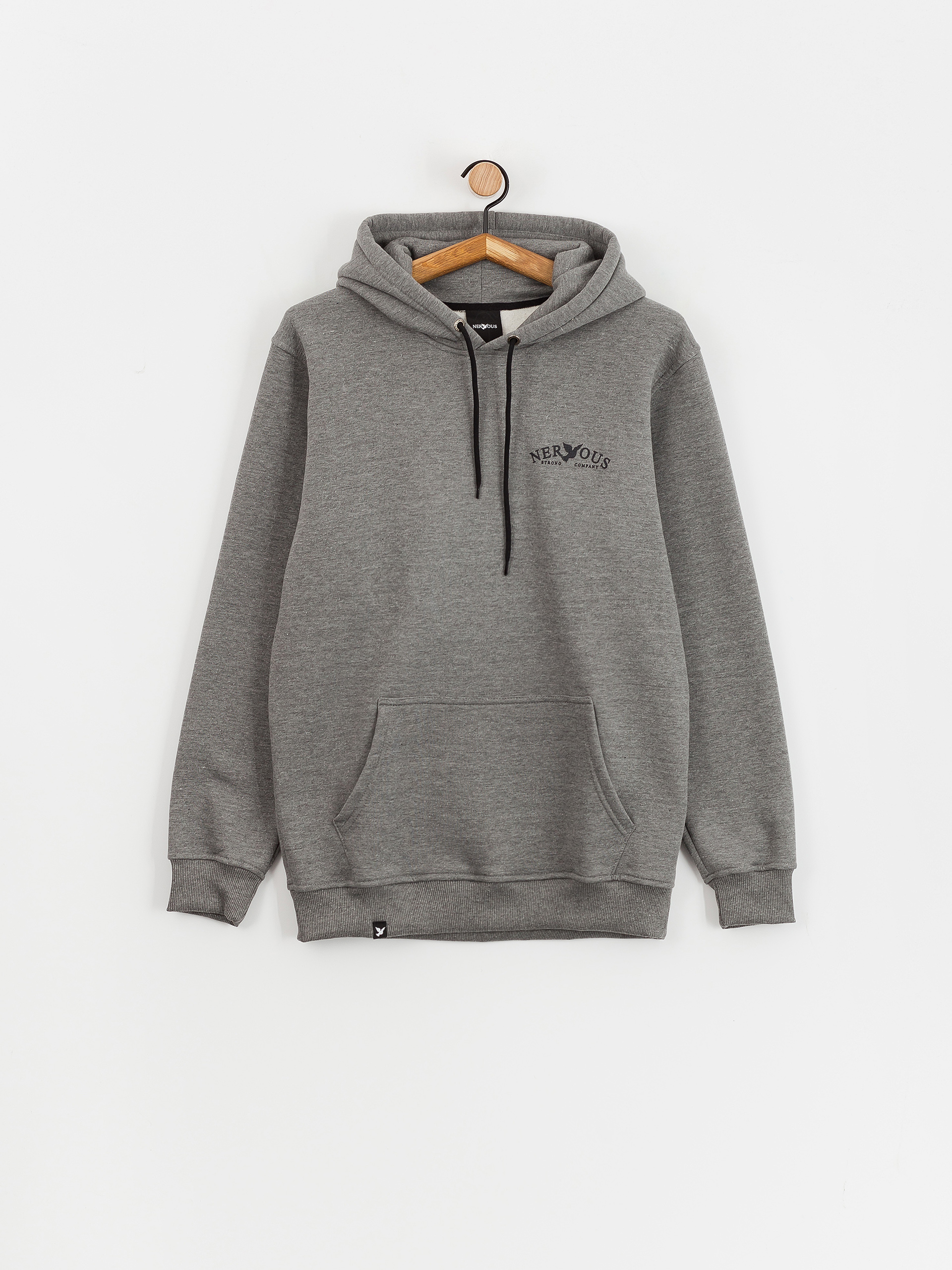 Kapucnis pulóver Nervous Small Classic Arc HD (light heather)