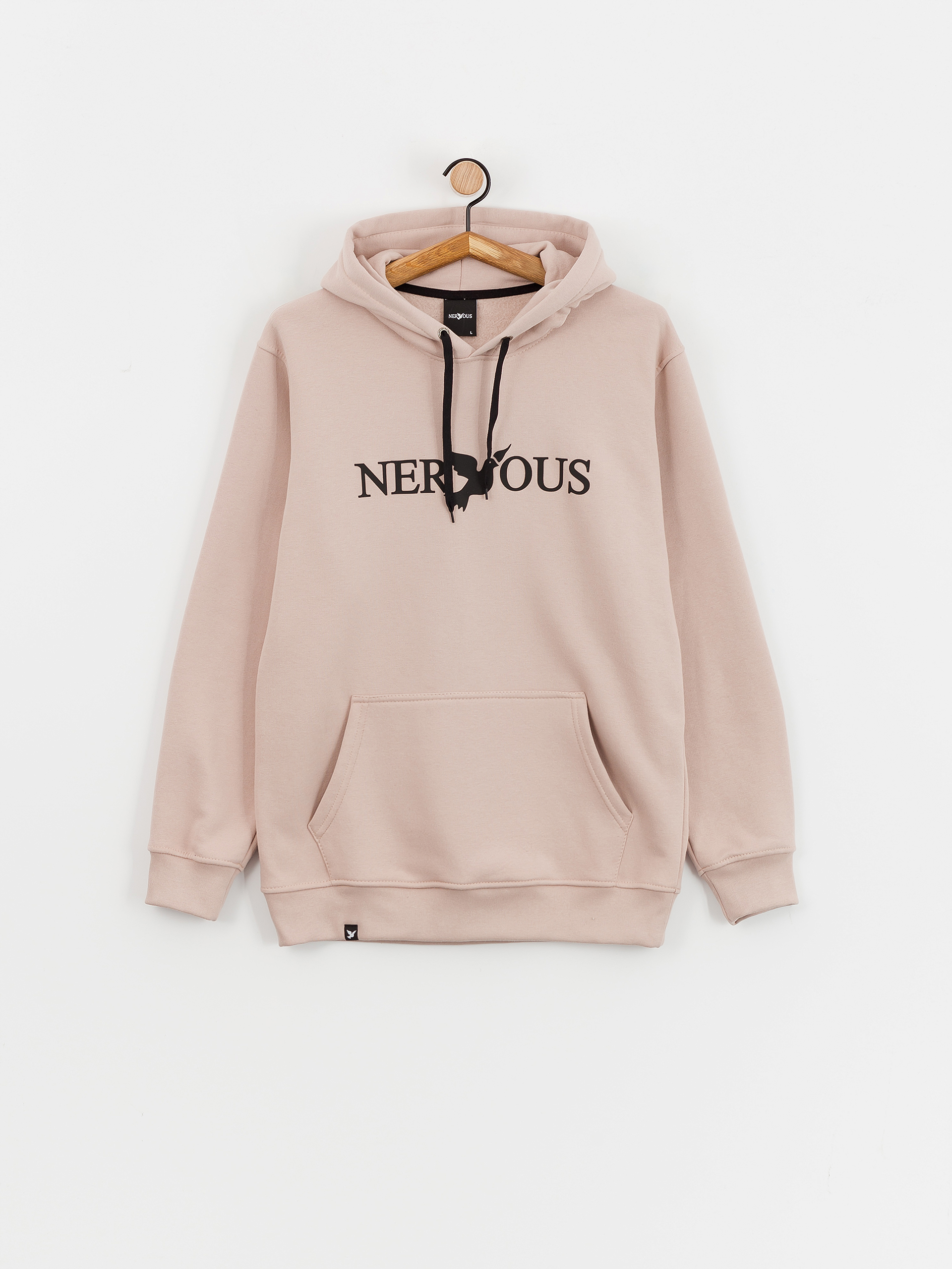 Kapucnis pulóver Nervous Classic 3D HD (beige)