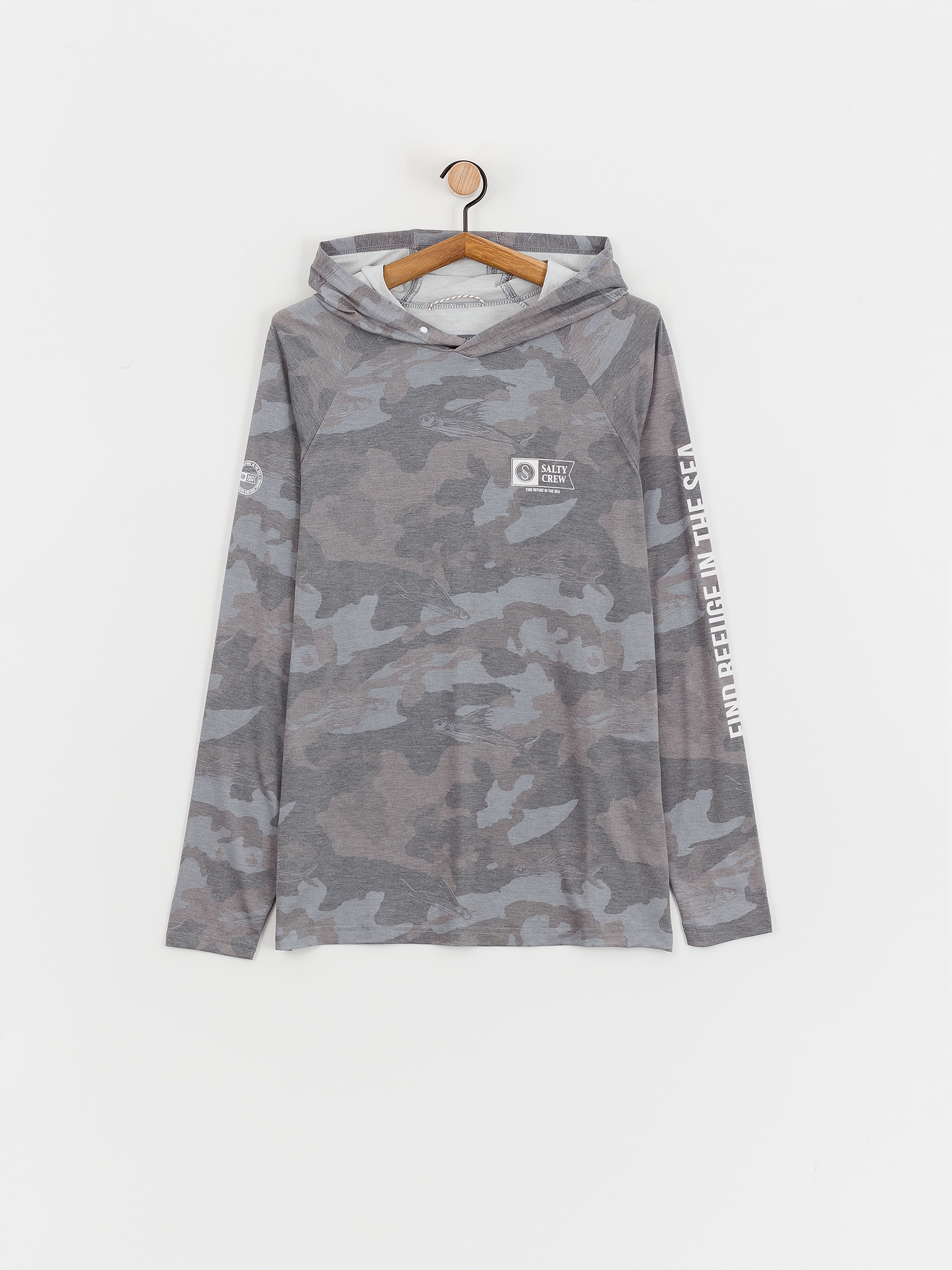 Salty Crew Mariner HD Kapucnis pulóver (black camo)