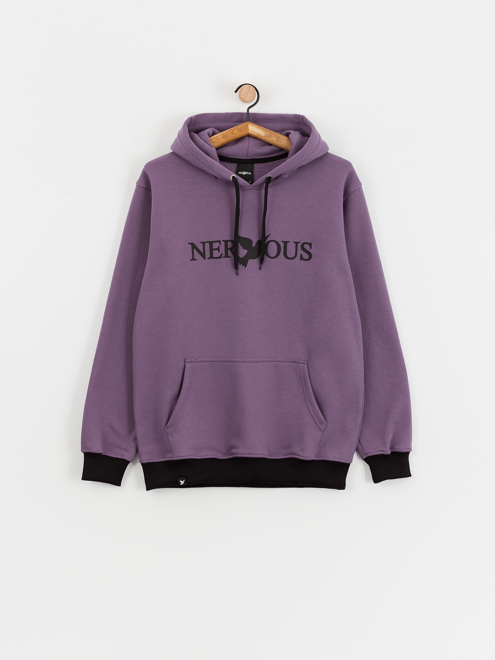 Kapucnis pulóver Nervous Classic 3D HD (violet)
