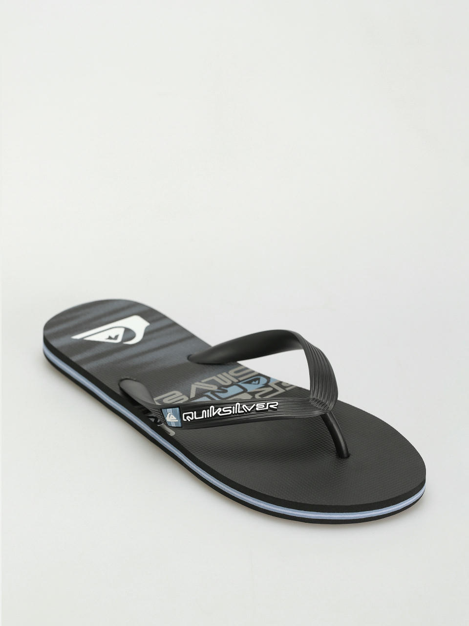 Quiksilver Molokai Stripe Flip-flop papucsok (black/black/blue)