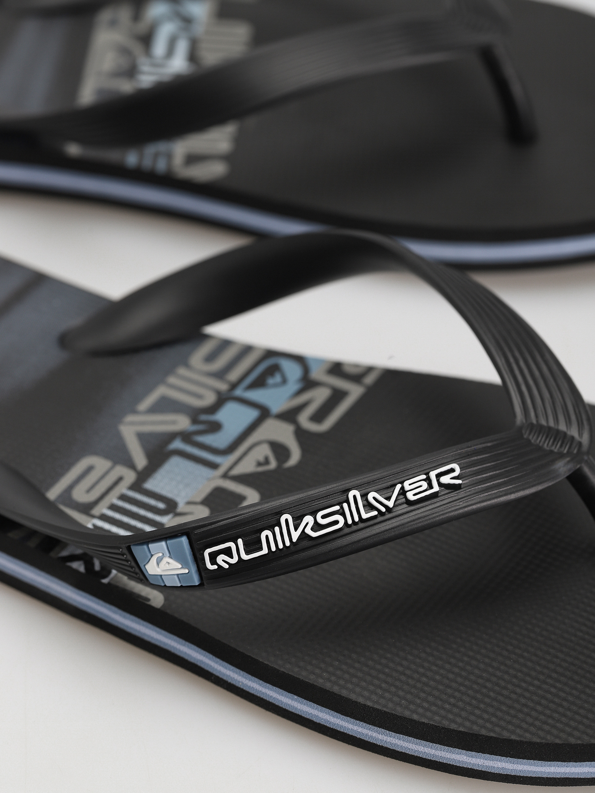 Quiksilver Molokai Stripe Flip-flop papucsok (black/black/blue)