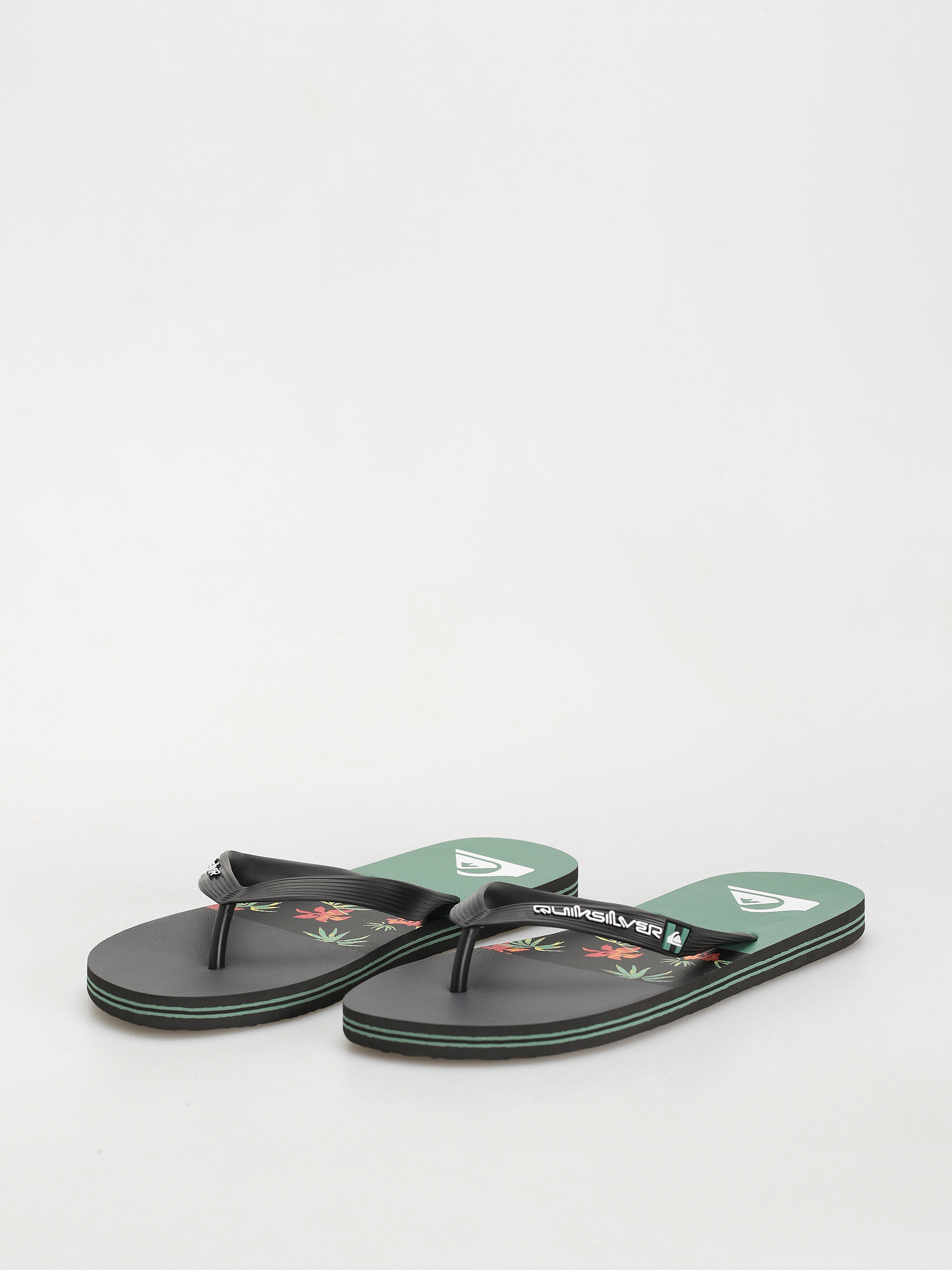 Quiksilver Molokai Stripe Flip-flop papucsok (black/black/green)