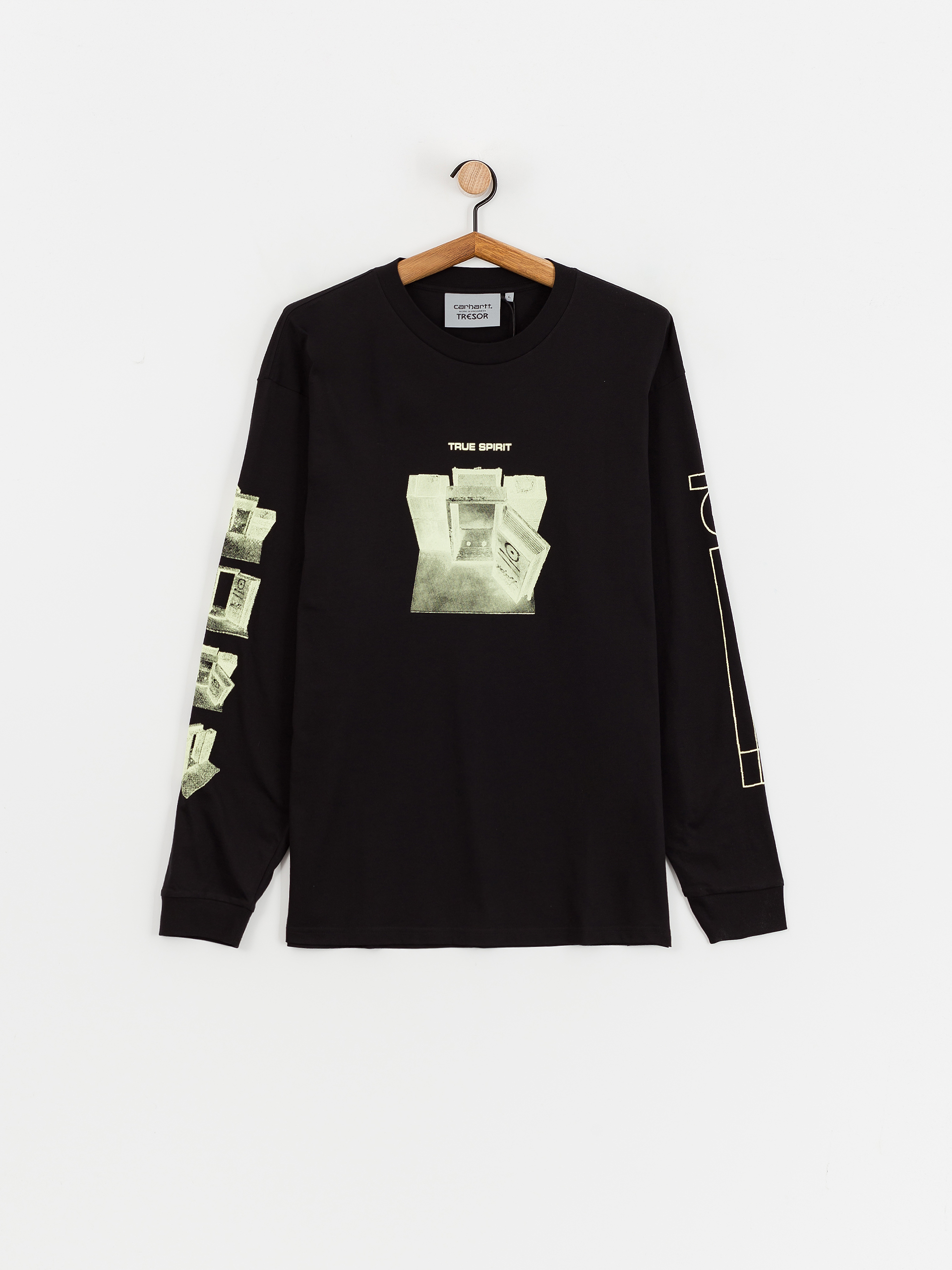 Carhartt WIP X TRESOR True Spirit Hosszú ujjú felső (black/glow green)