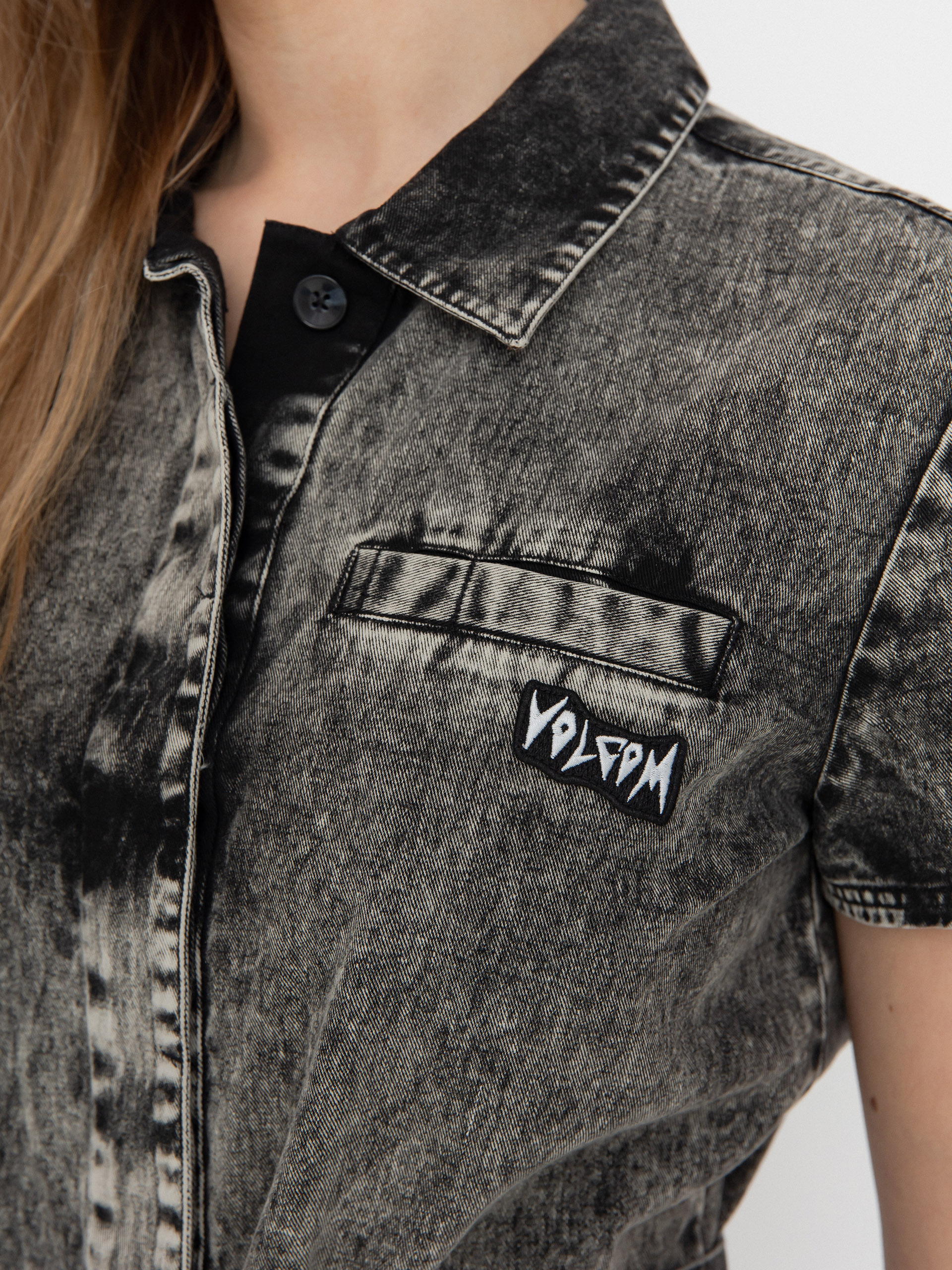 Női Volcom Asphalt Romper Teniszruha (black)