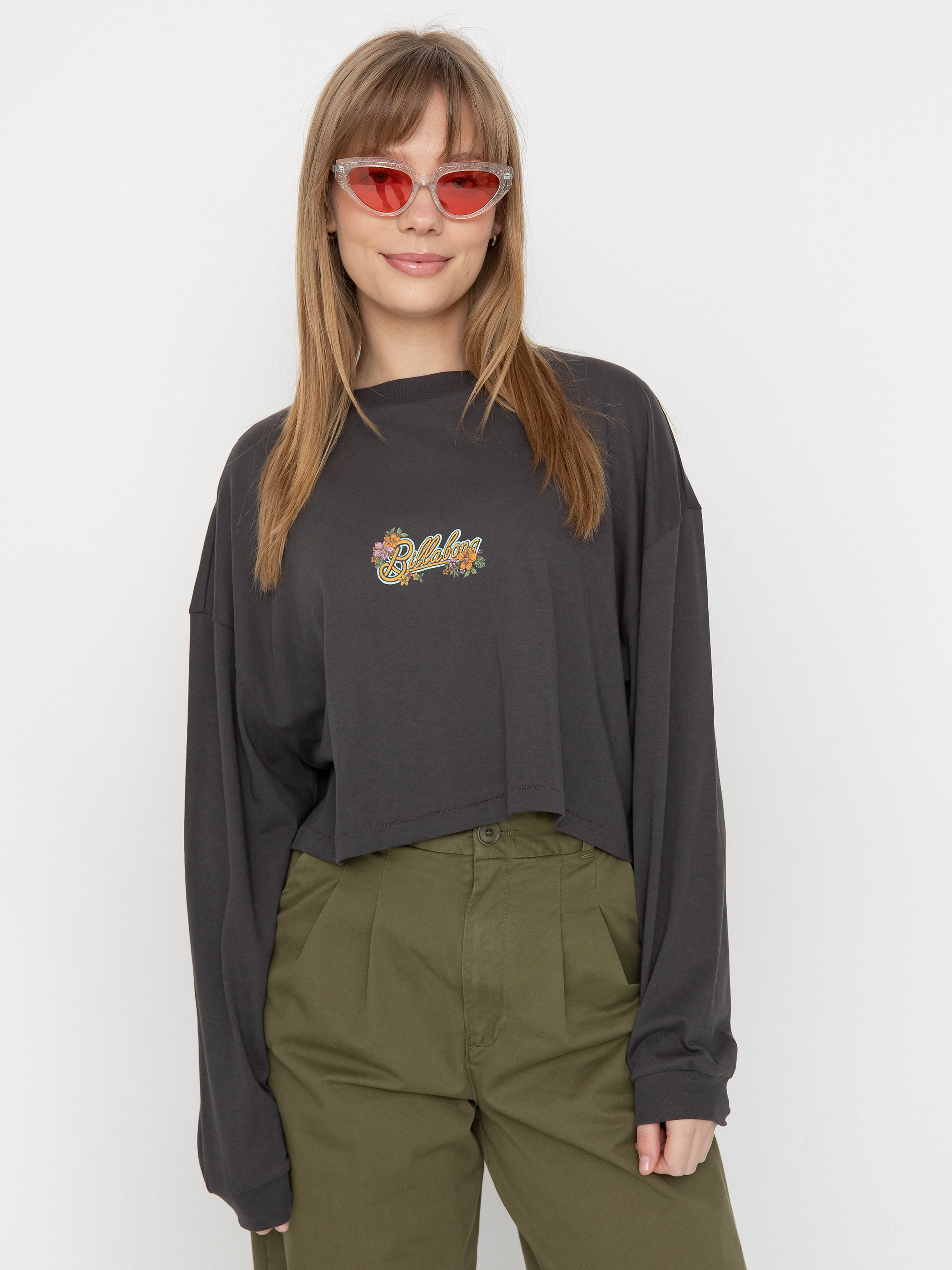 Póló Billabong Beach Boyfriend Crop Wmn (black sands)