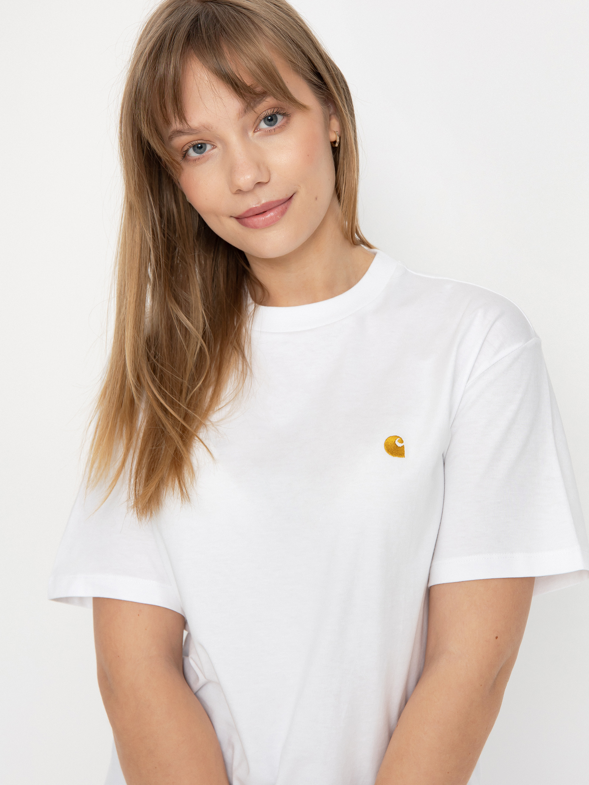 Carhartt WIP Chase Wmn Póló (white/gold)