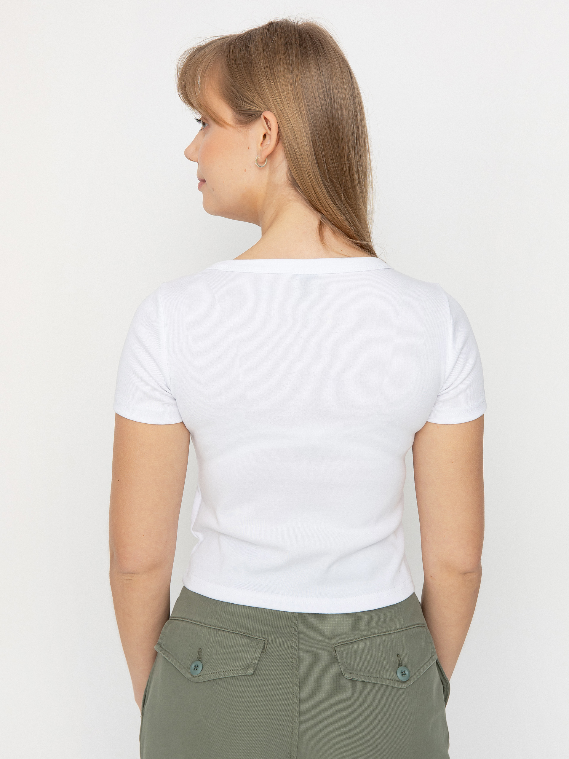 Póló Santa Cruz Dressen Rose Crew Two Front Wmn (white)