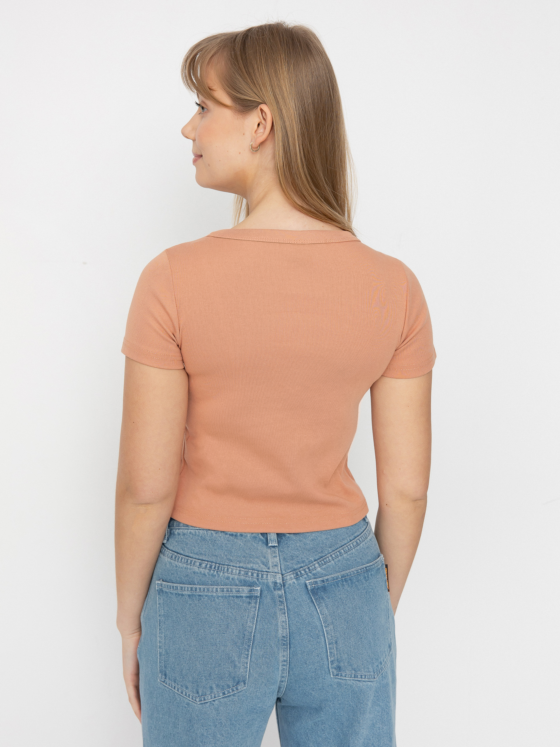 Póló Santa Cruz Dressen Rose Crew Two Front Wmn (clay)