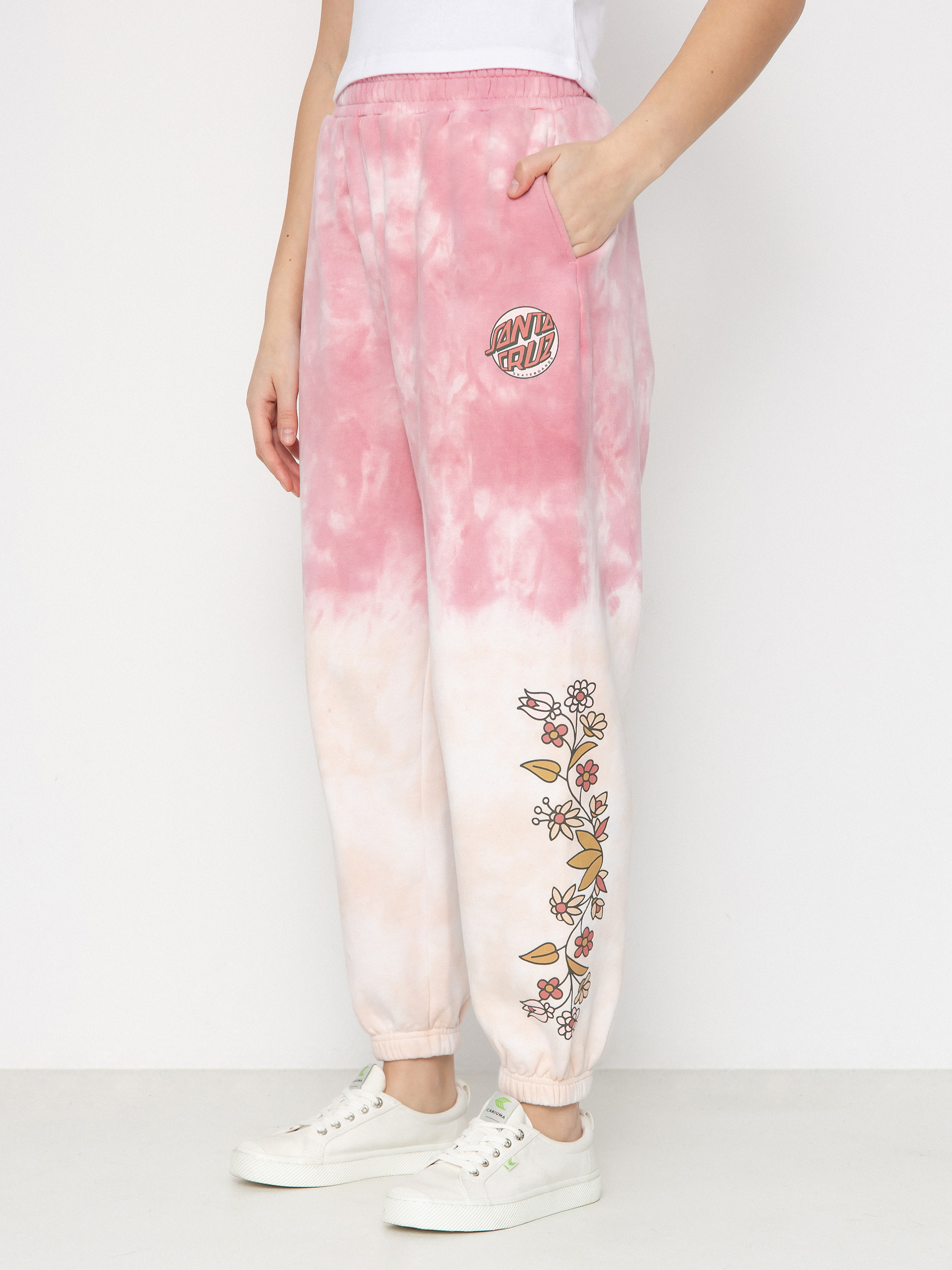 Kisnadrág Santa Cruz Sage Floral Sweatpant Wmn (pink dip dye)